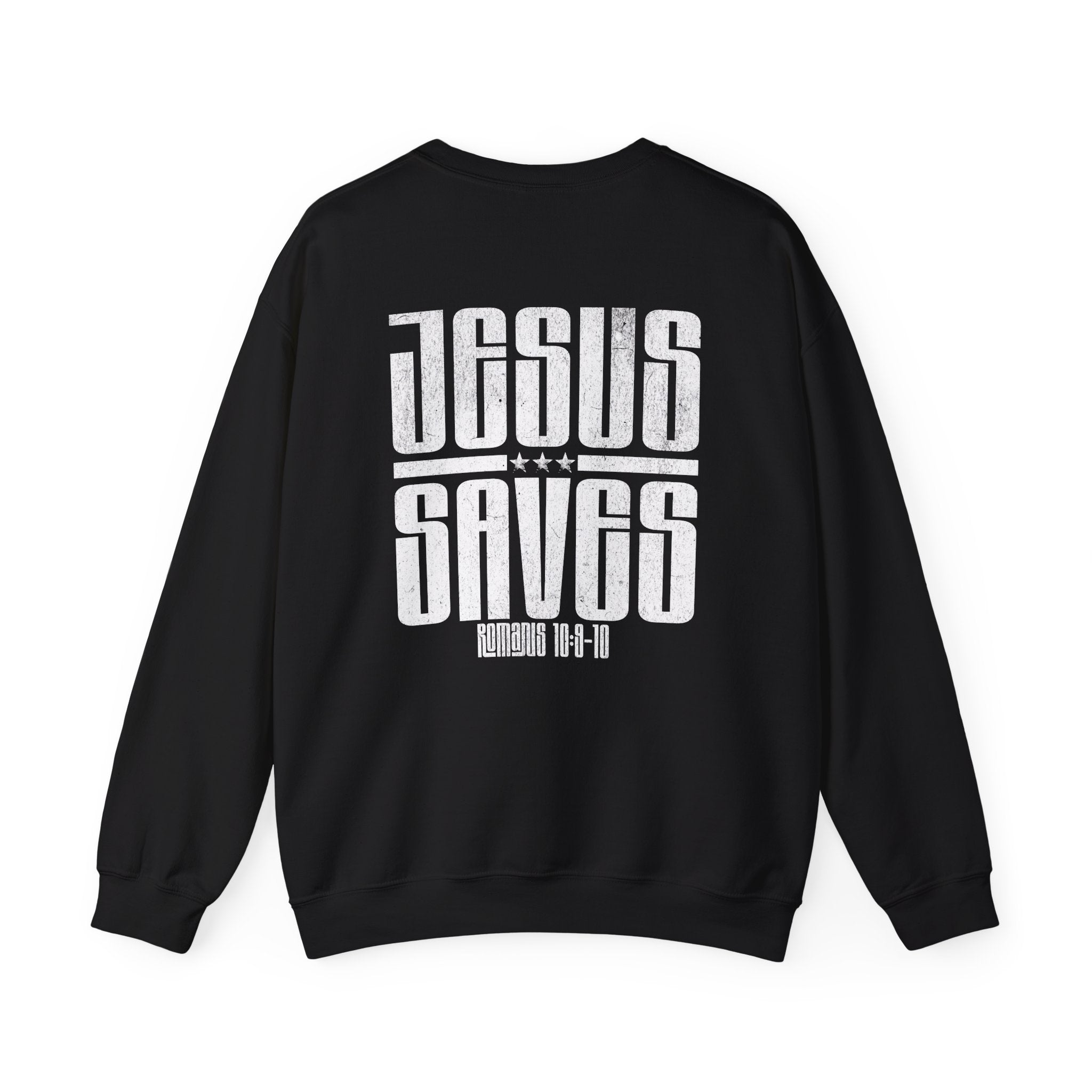 Christian Sweatshirt - Jesus Saves, Cozy Bible Verse Apparel for Faith