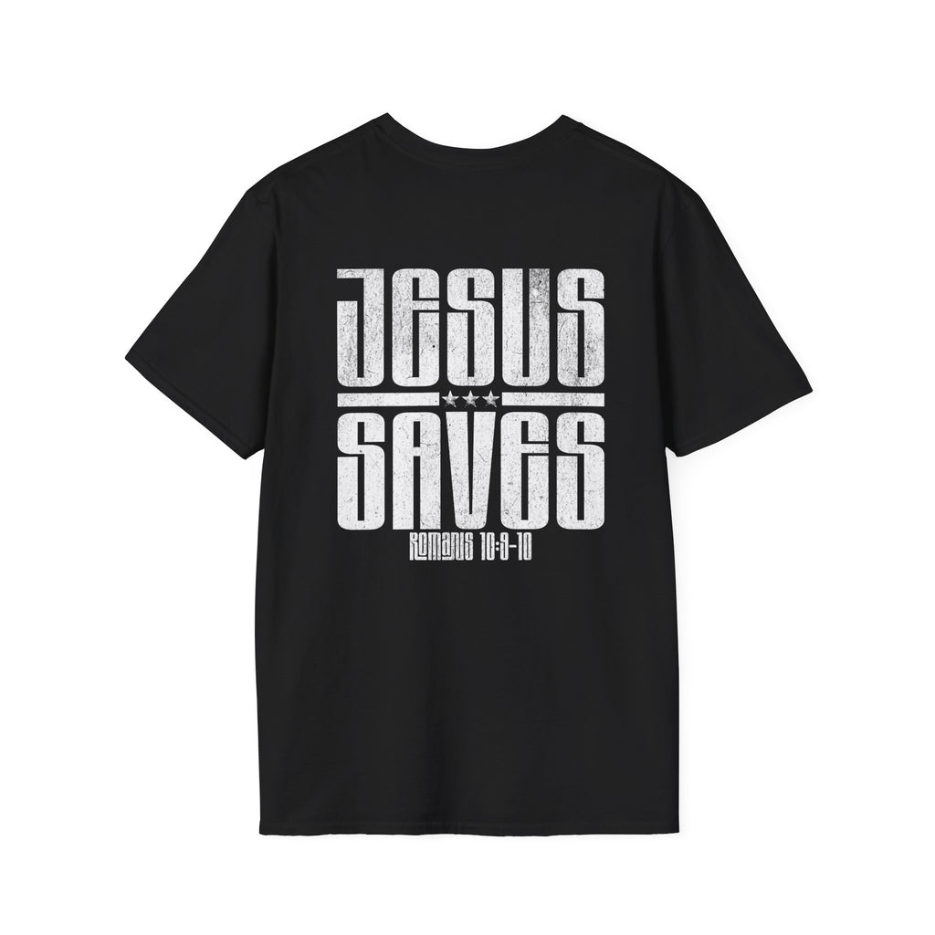 Christian T-Shirt: Jesus saves, Faith-Based Apparel