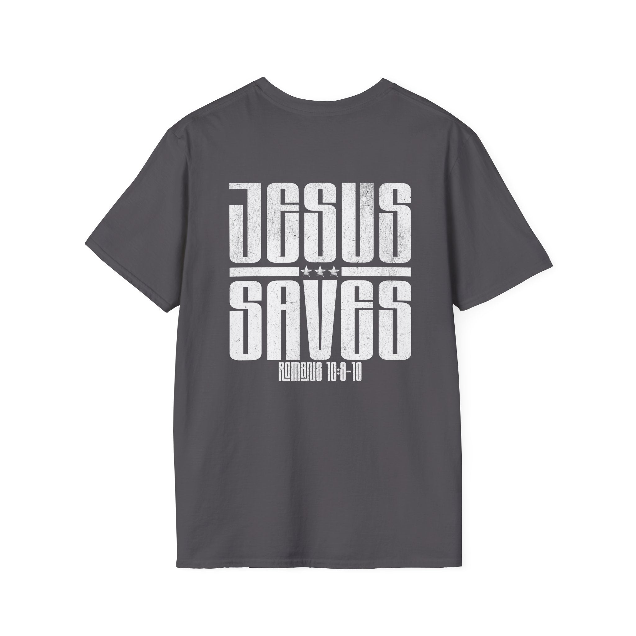 Christian T-Shirt: Jesus saves, Faith-Based Apparel