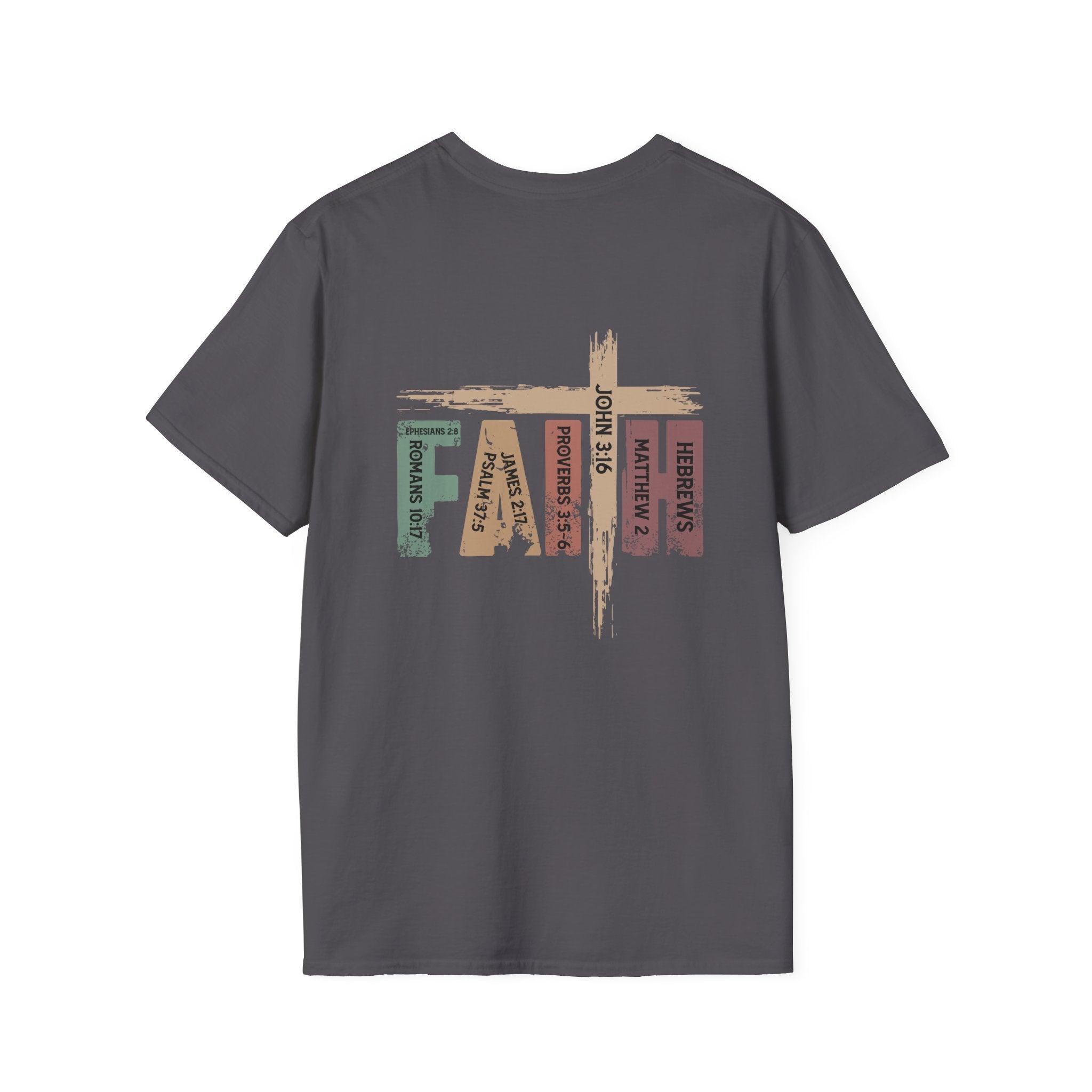 Christian T-shirt: Faith Scripture, Retro Design, Christian Apparel, Faith Based