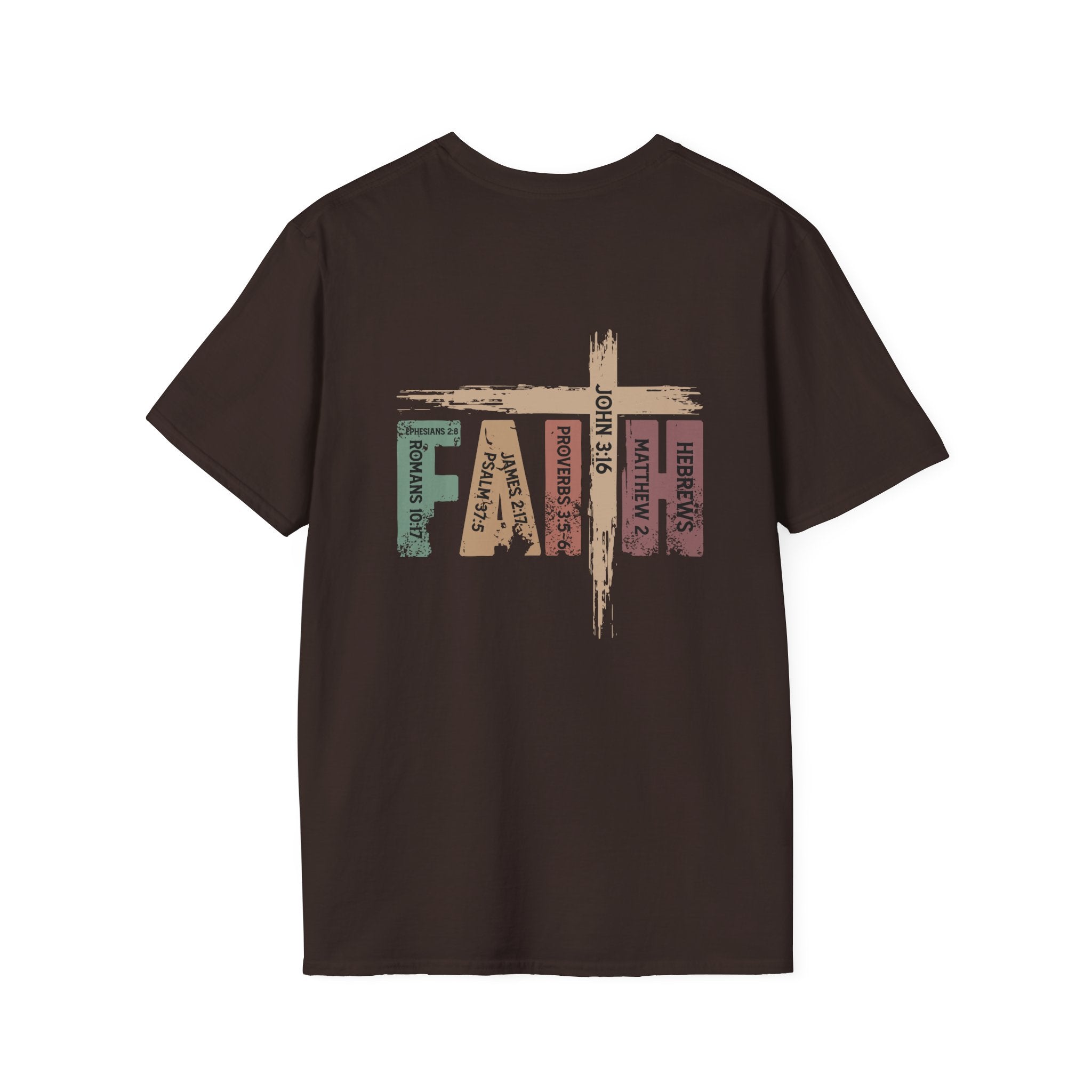 Christian T-shirt: Faith Scripture, Retro Design, Christian Apparel, Faith Based