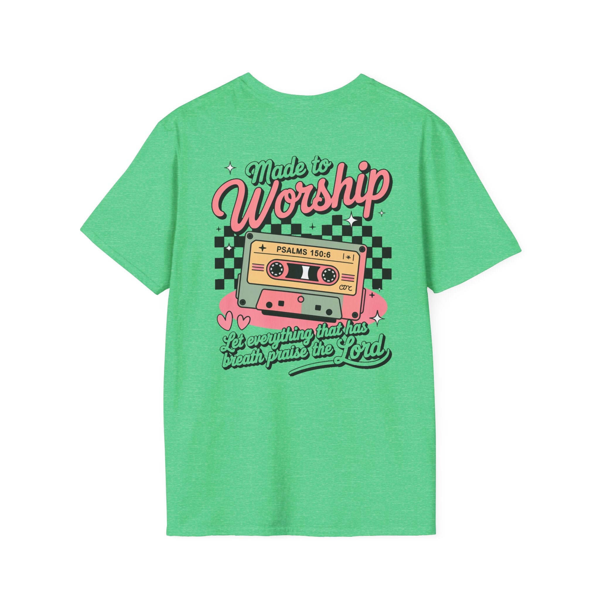 Christian T-Shirt: Made to Worship, Faith-Based Apparel