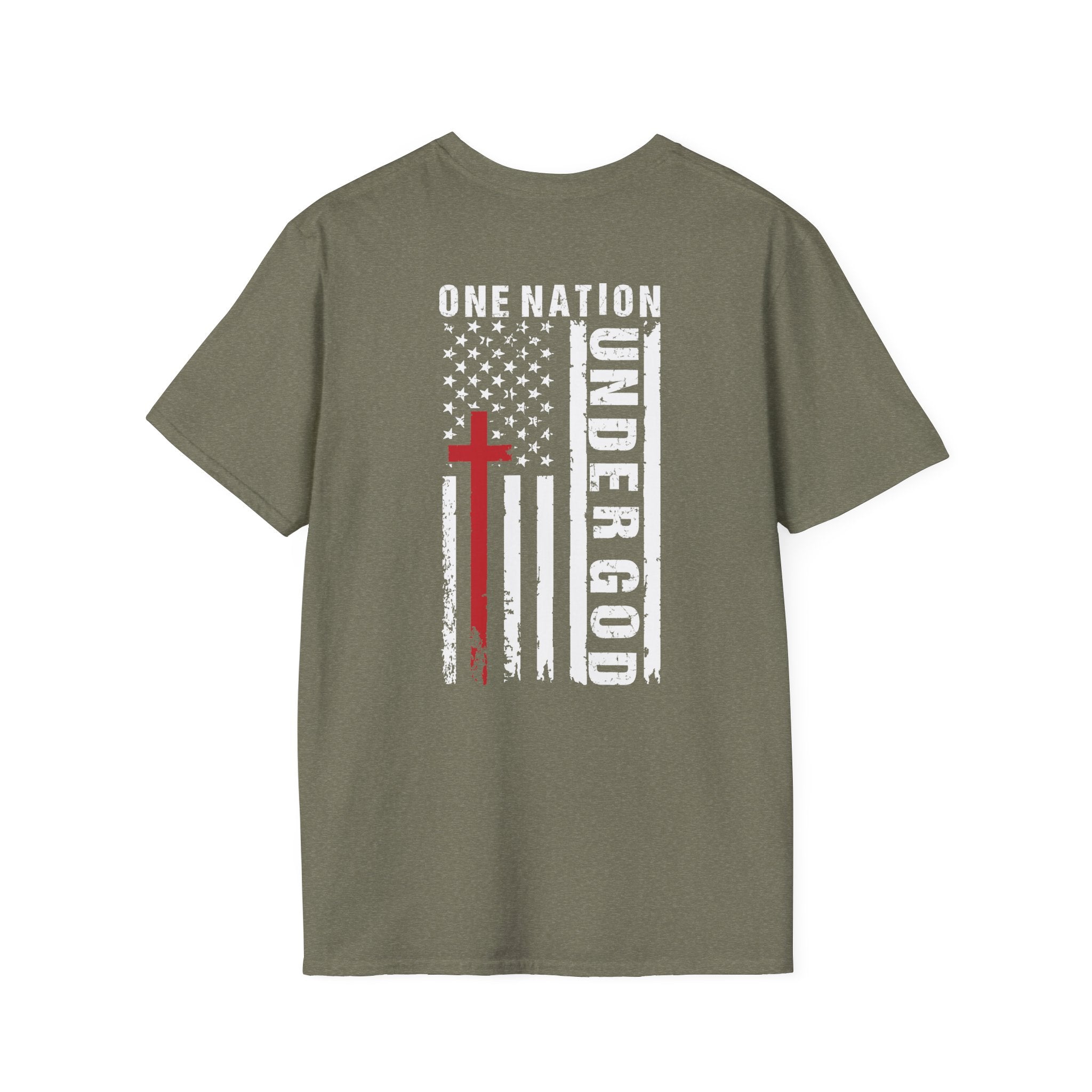 Christian T-Shirt: One nation under god, Faith-Based Apparel