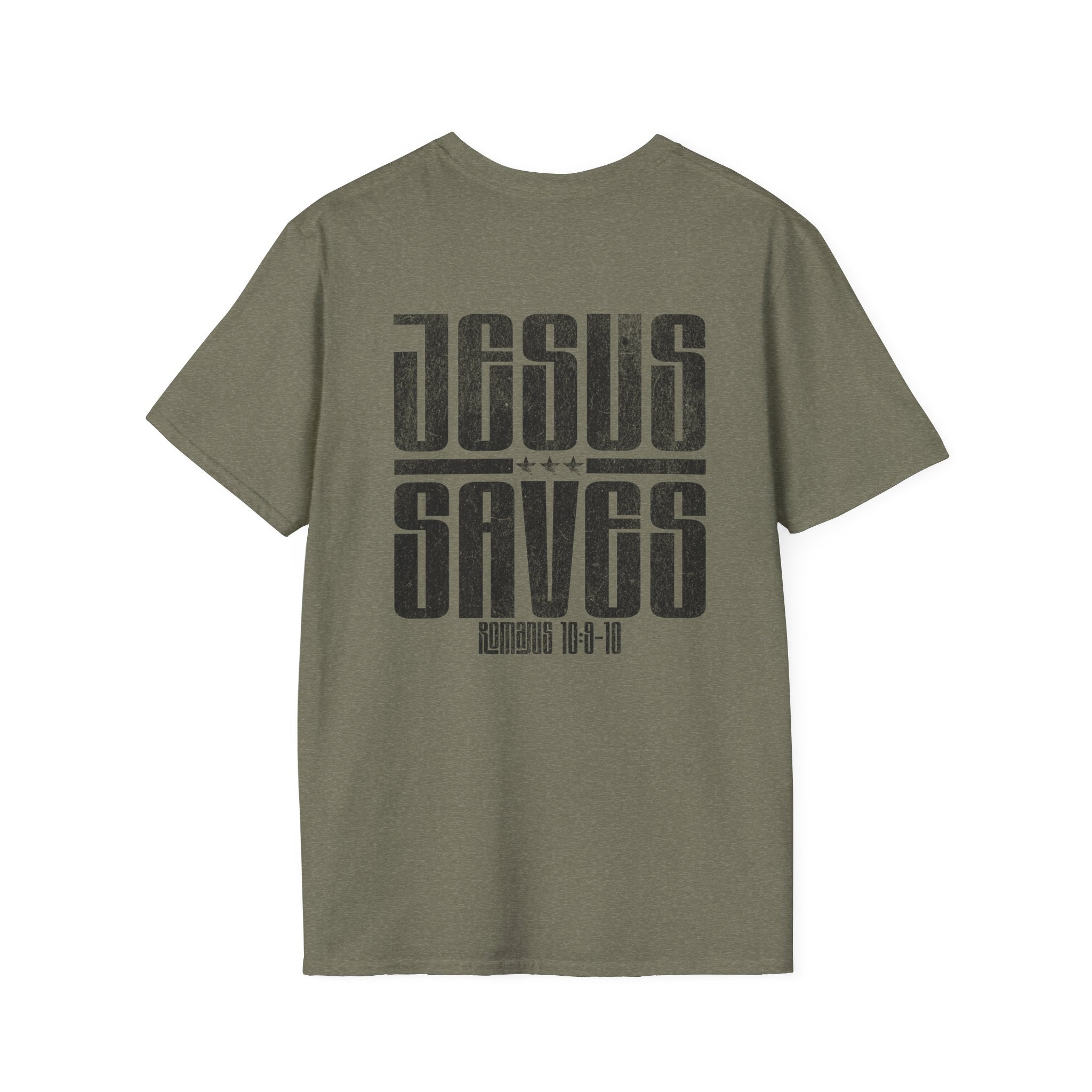 Christian T-Shirt: Jesus saves, Faith-Based Apparel