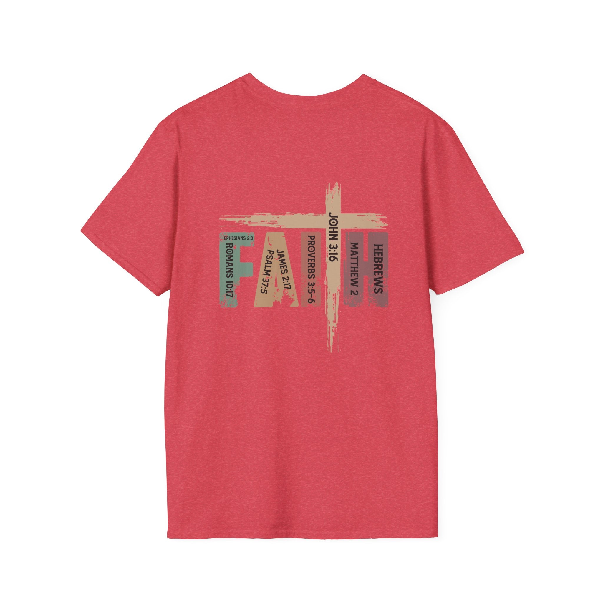 Christian T-shirt: Faith Scripture, Retro Design, Christian Apparel, Faith Based