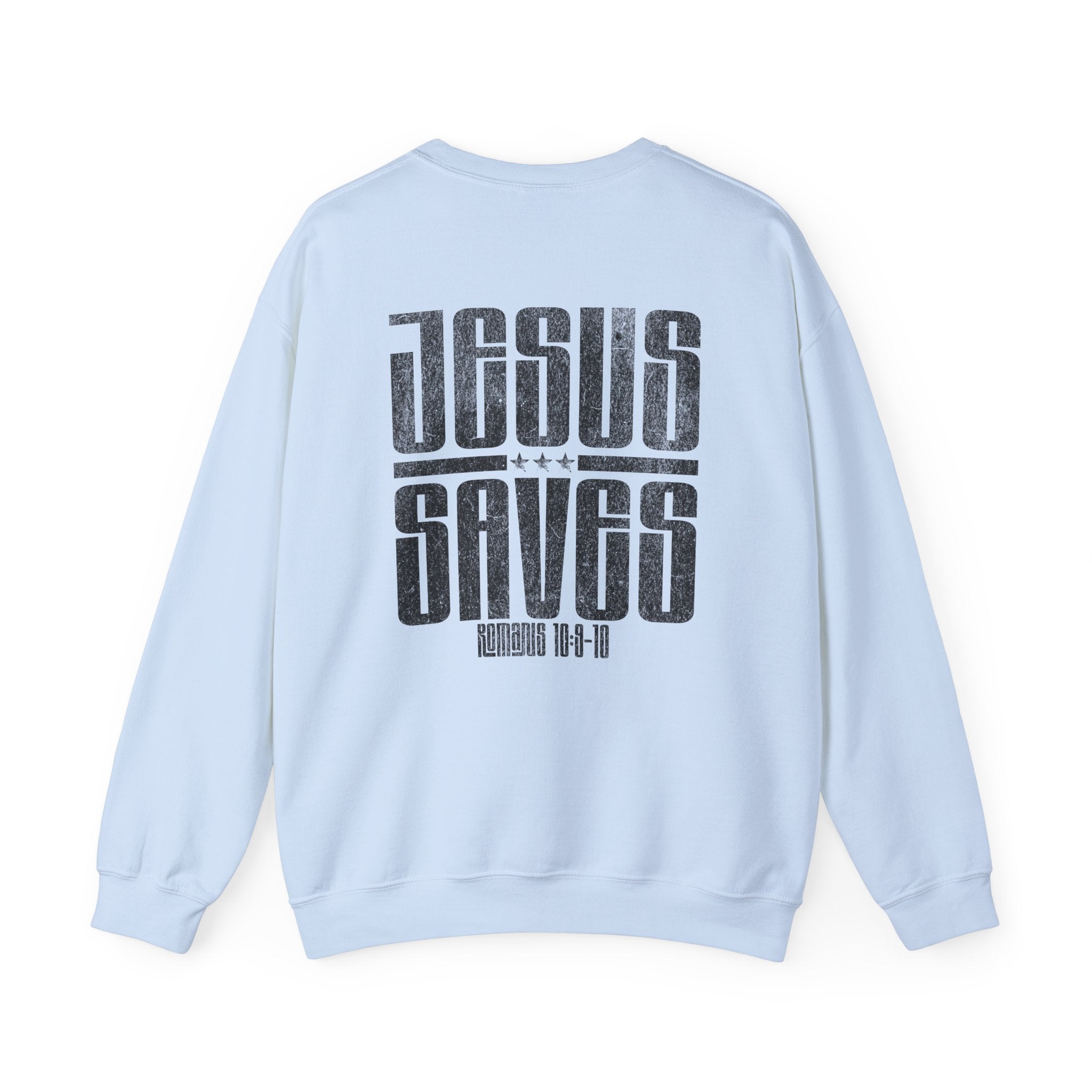 Christian Sweatshirt - Jesus Saves, Cozy Bible Verse Apparel for Faith