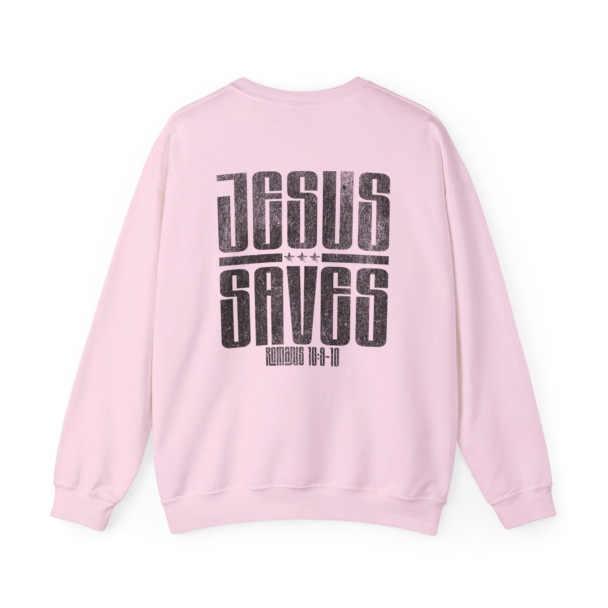 Christian Sweatshirt - Jesus Saves, Cozy Bible Verse Apparel for Faith