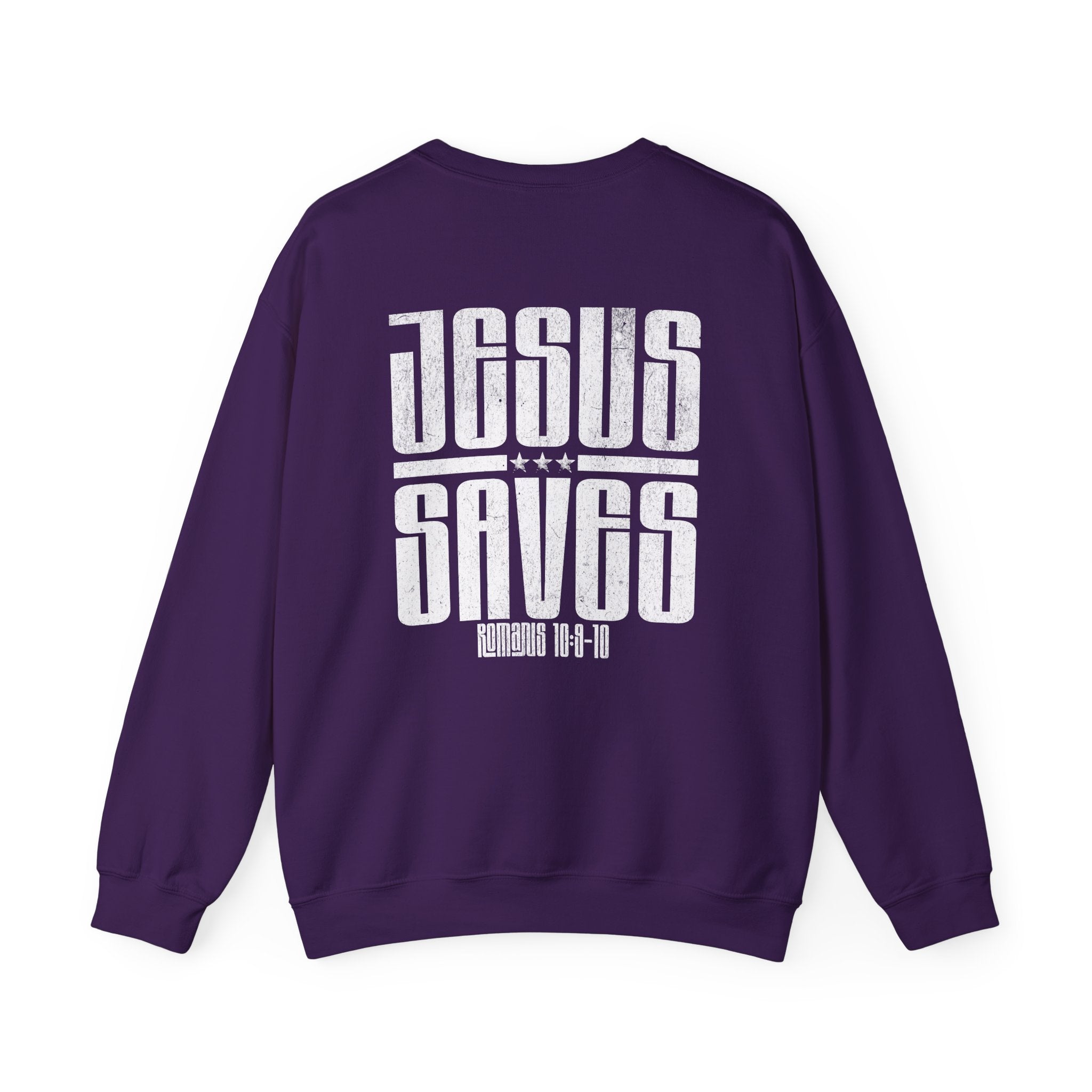 Christian Sweatshirt - Jesus Saves, Cozy Bible Verse Apparel for Faith