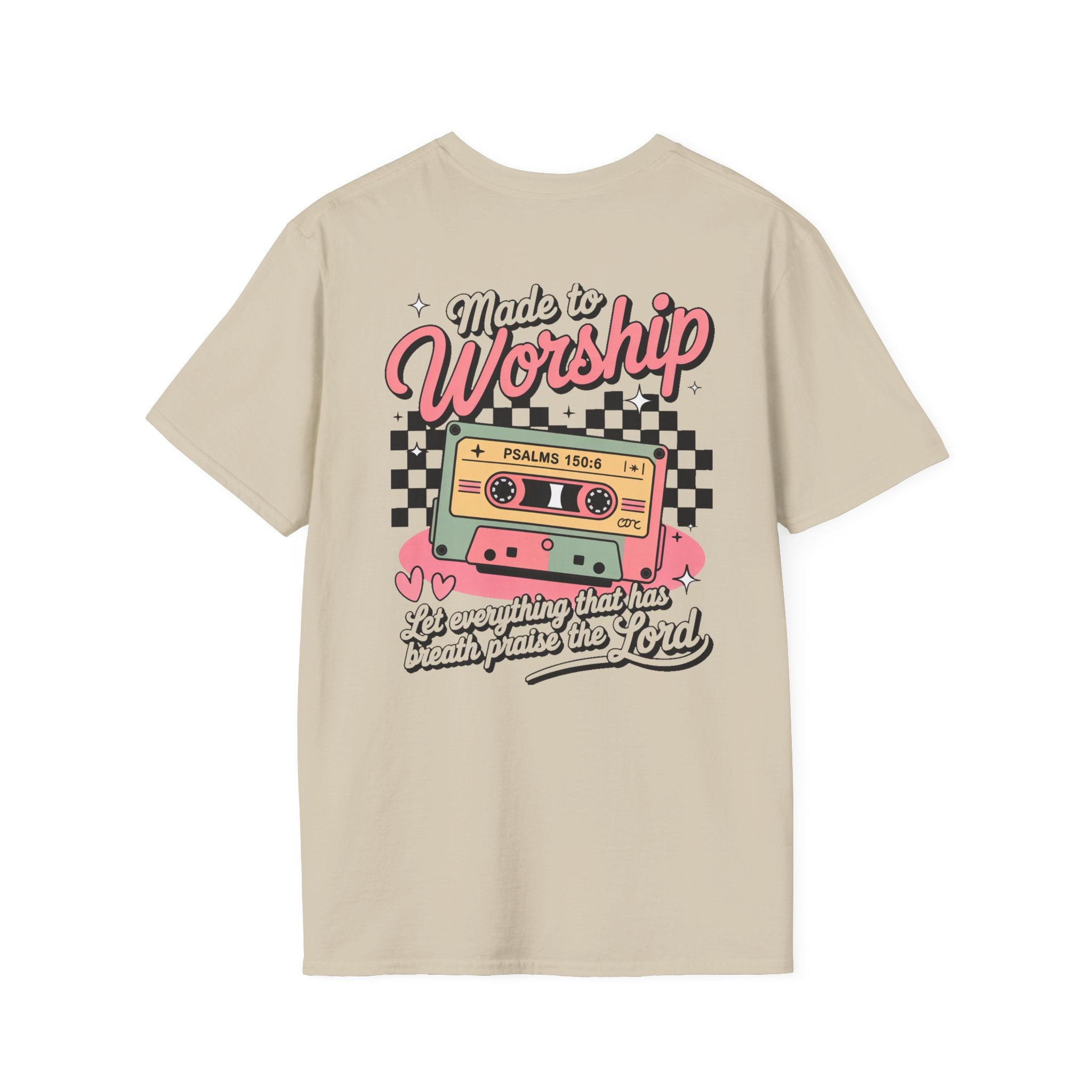 Christian T-Shirt: Made to Worship, Faith-Based Apparel