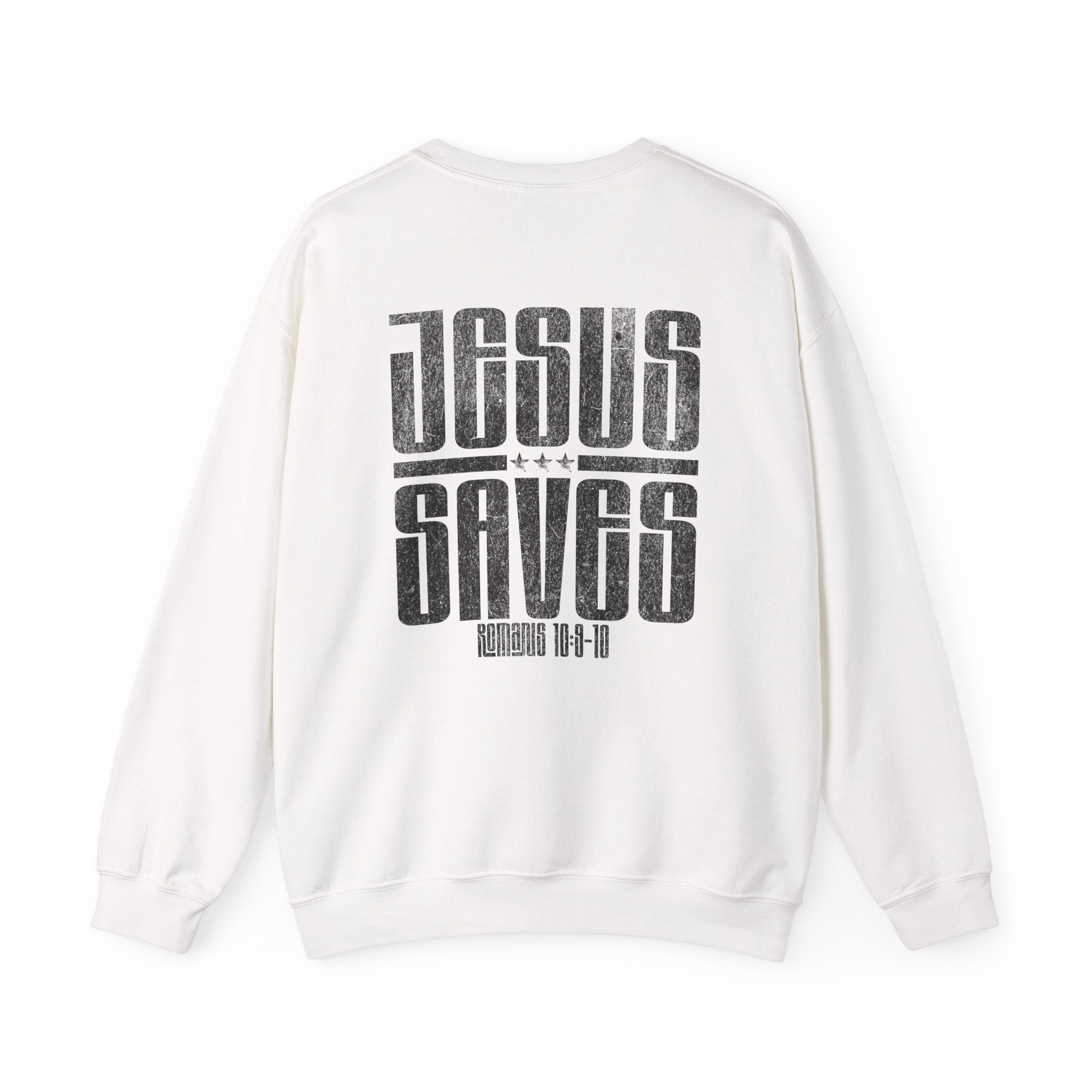 Christian Sweatshirt - Jesus Saves, Cozy Bible Verse Apparel for Faith