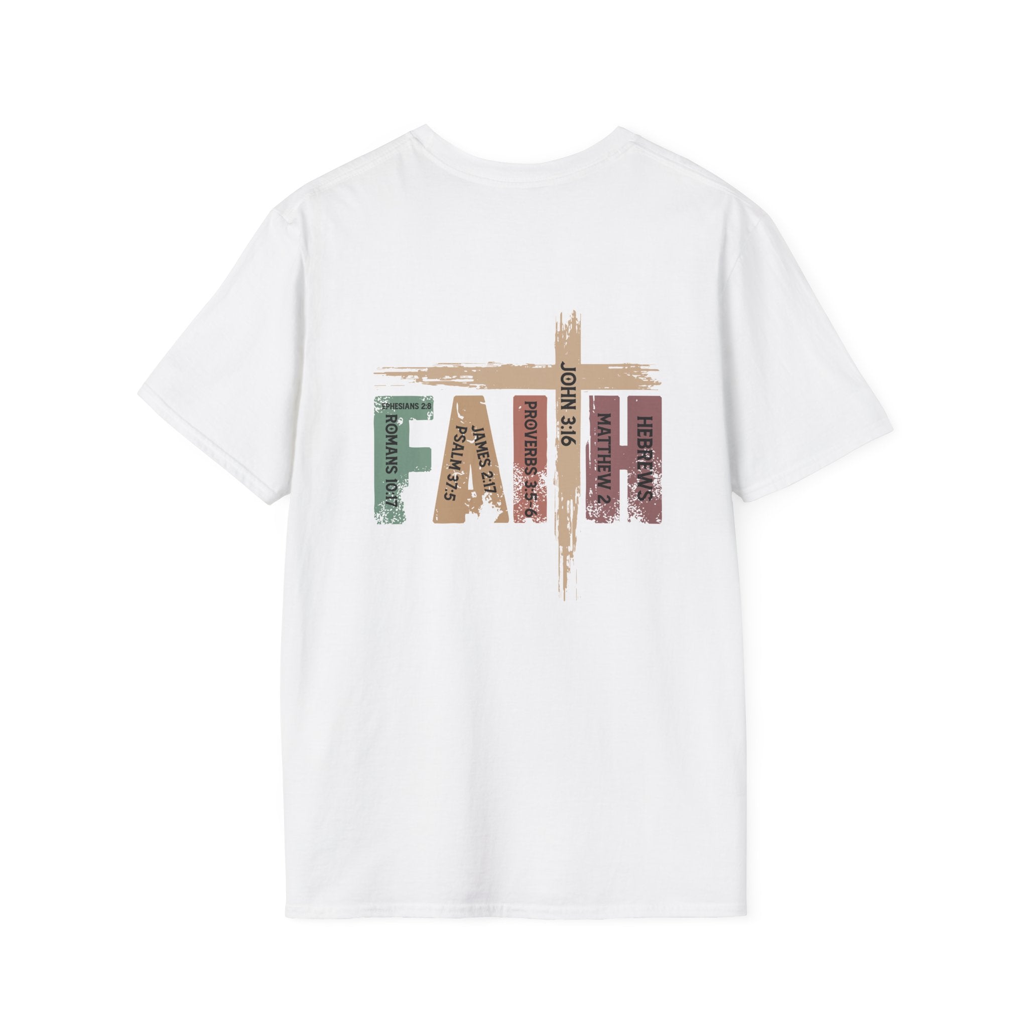 Christian T-shirt: Faith Scripture, Retro Design, Christian Apparel, Faith Based