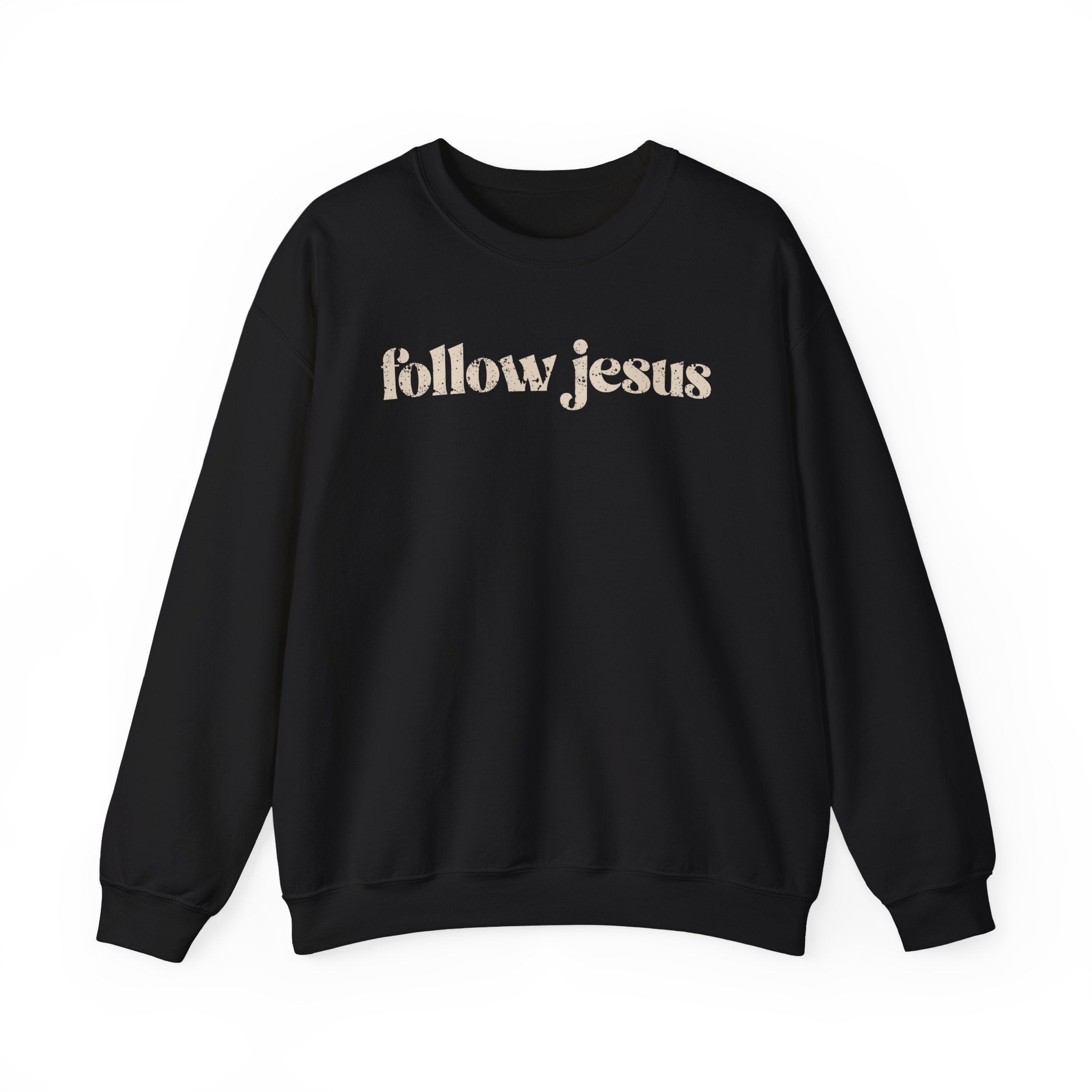 Christian Sweatshirt - Follow Jesus, Cozy Bible Verse Apparel for Faith