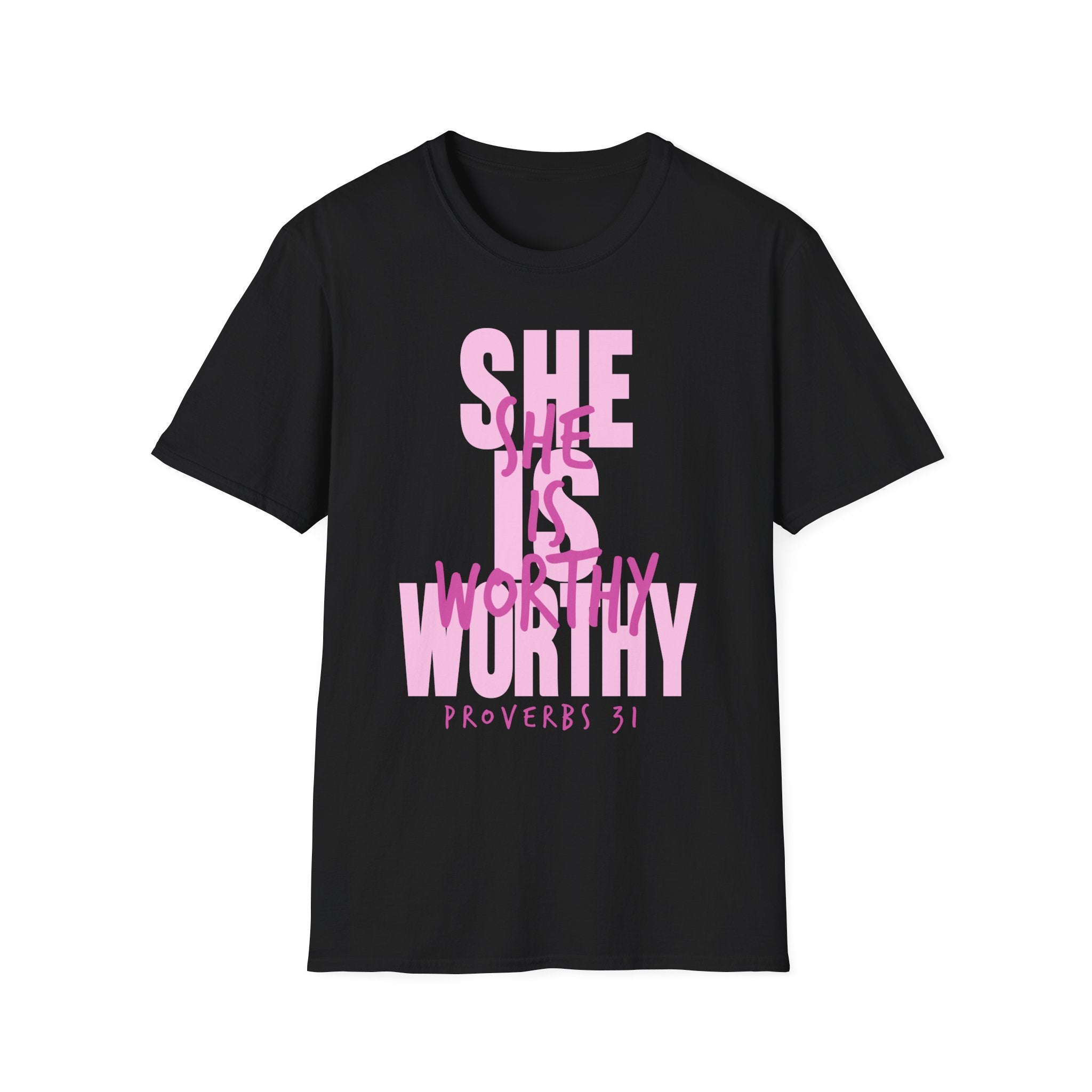 Christian T-shirt: She Is Worthy, Christian Apparel, Faith Based
