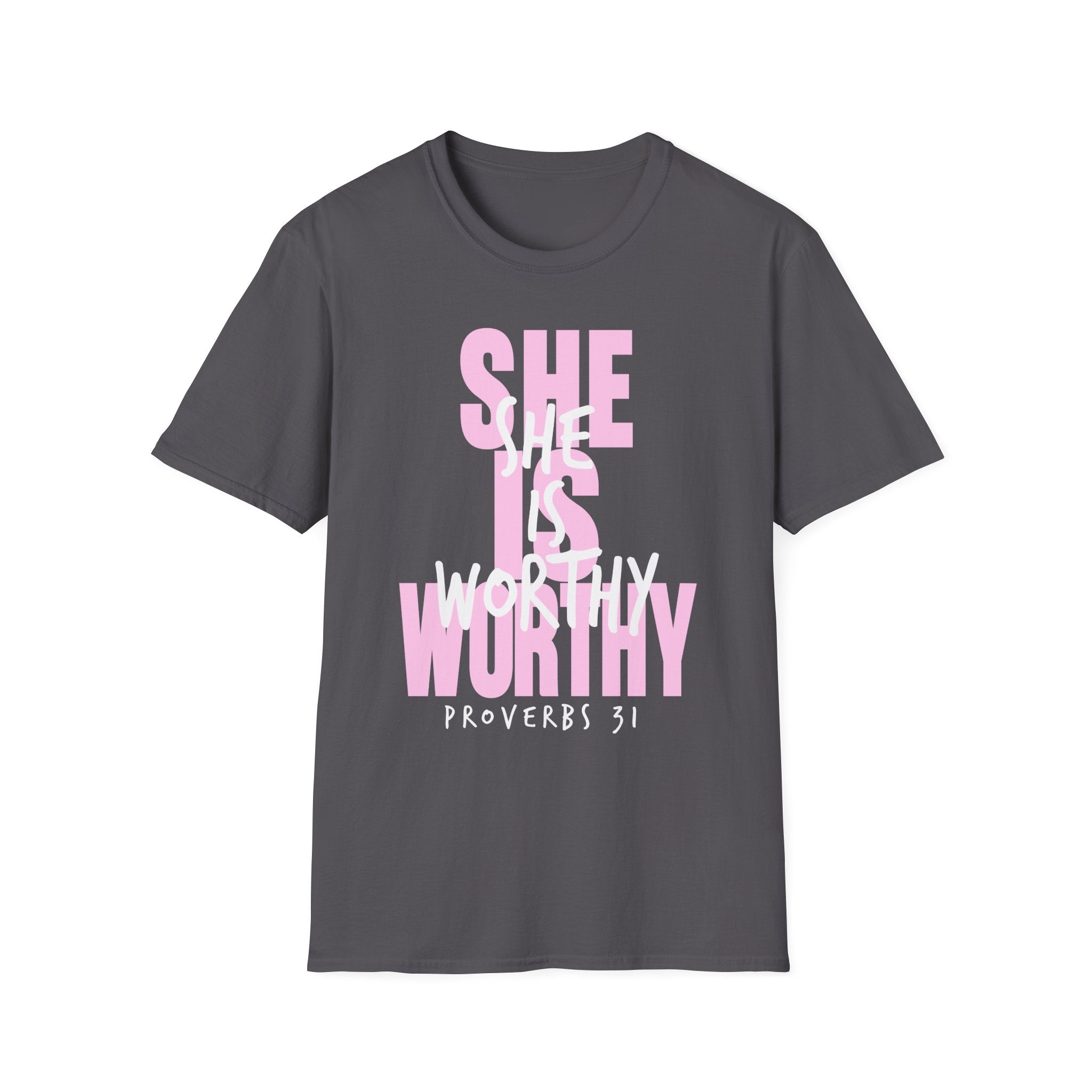 Christian T-shirt: She Is Worthy, Christian Apparel, Faith Based
