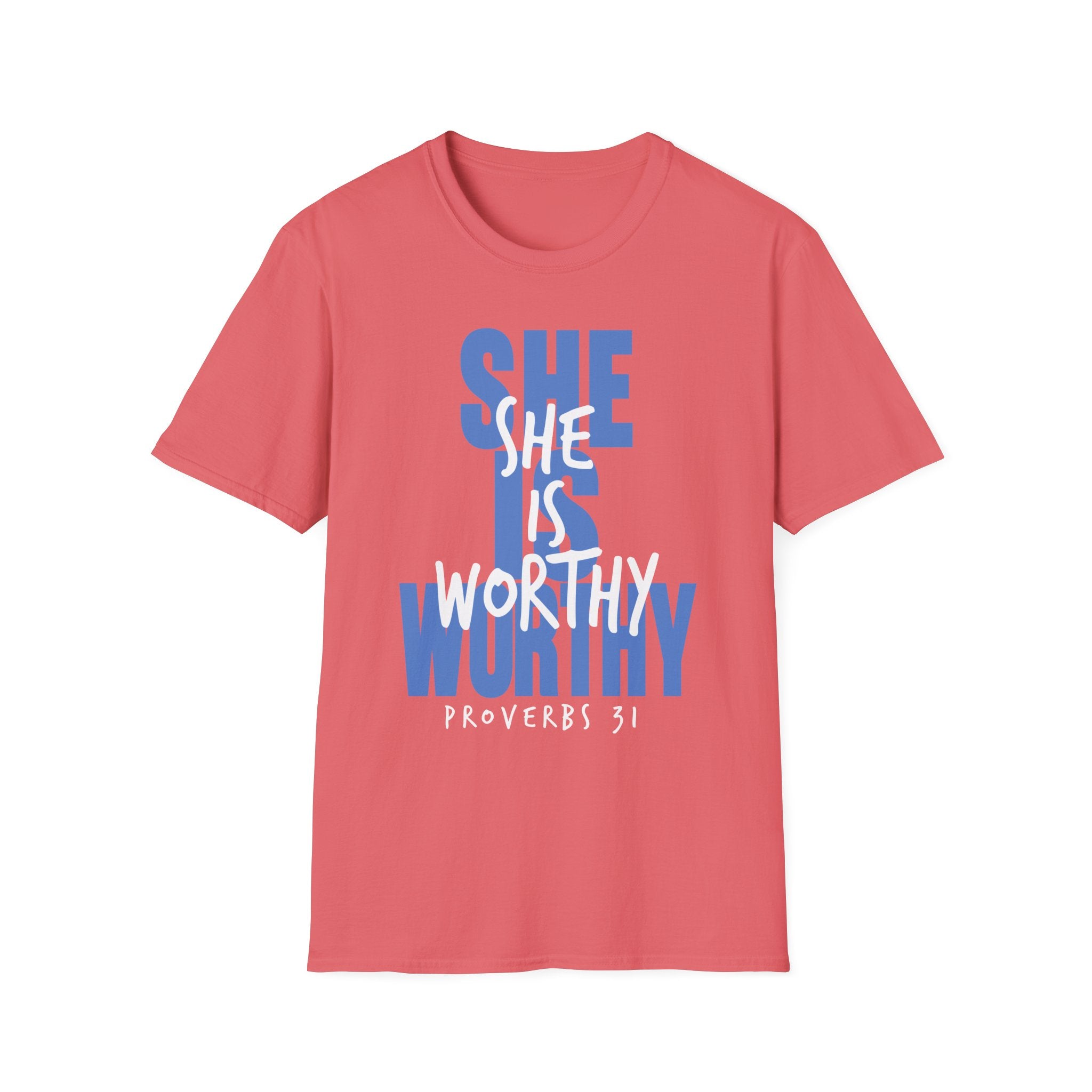 Christian T-shirt: She Is Worthy, Christian Apparel, Faith Based