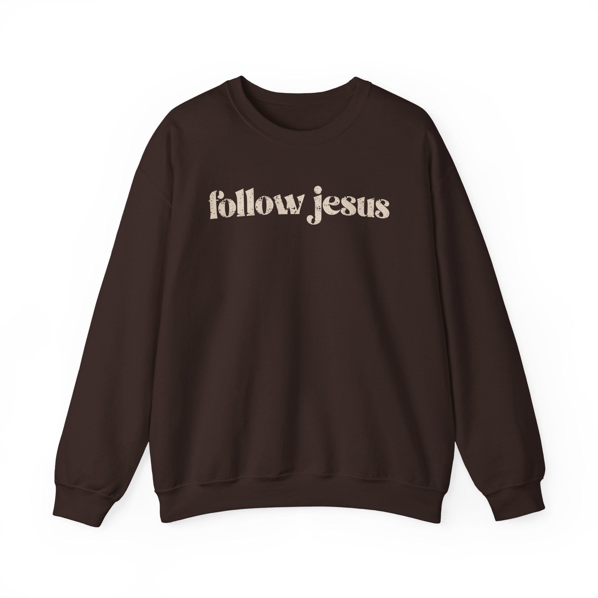Christian Sweatshirt - Follow Jesus, Cozy Bible Verse Apparel for Faith