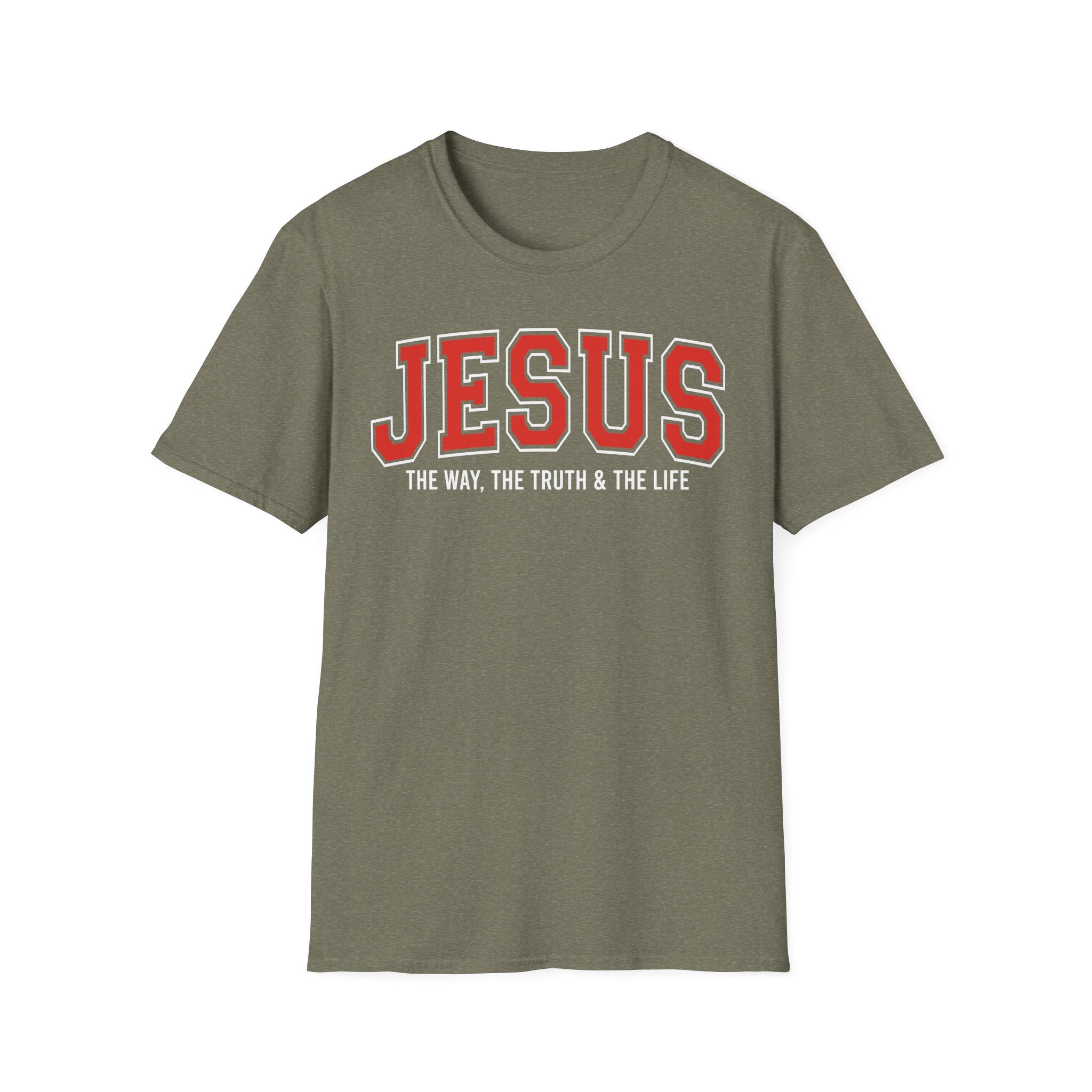 Christian T-shirt: Jesus The Way The truth & The Life, Christian Apparel, Faith Based