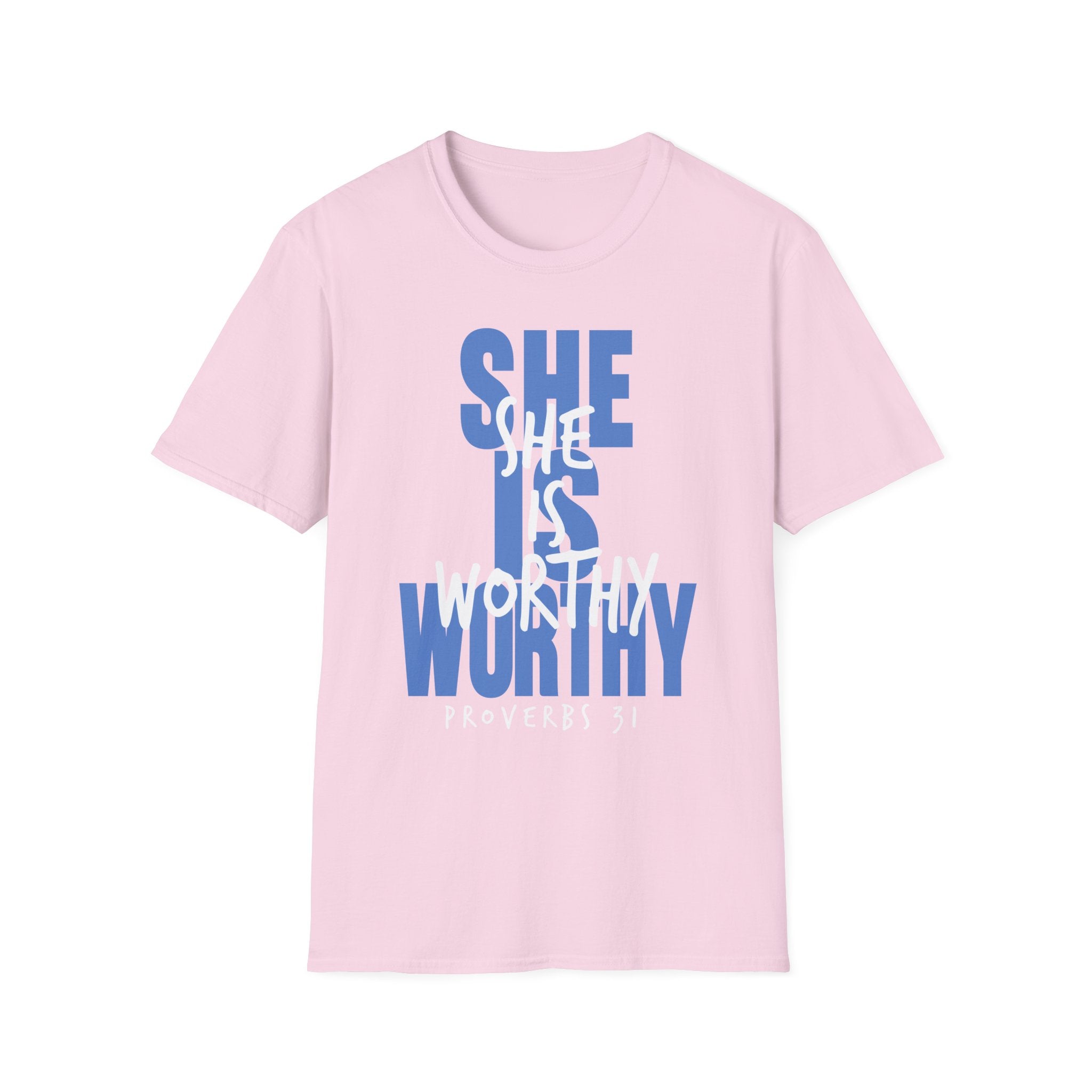 Christian T-shirt: She Is Worthy, Christian Apparel, Faith Based