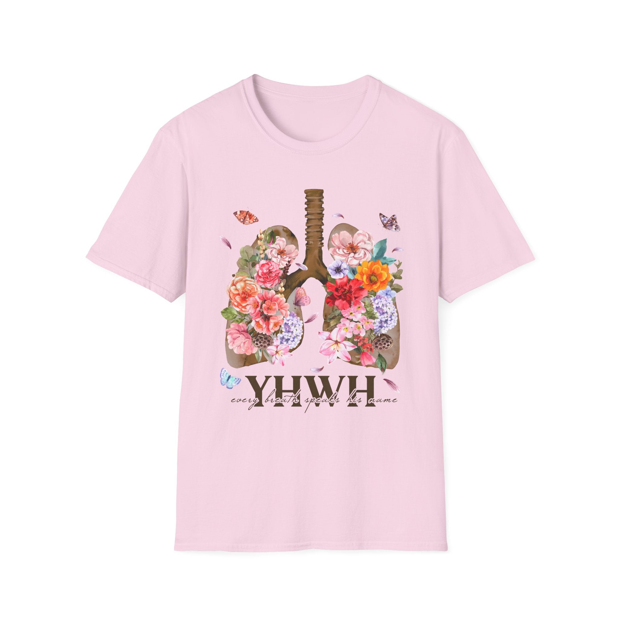 Christian T-Shirt: YHWH lungs, Faith-Based Apparel