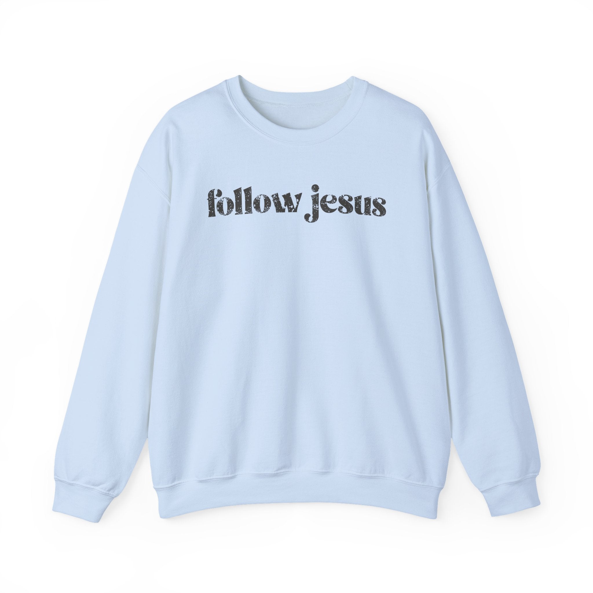 Christian Sweatshirt - Follow Jesus, Cozy Bible Verse Apparel for Faith