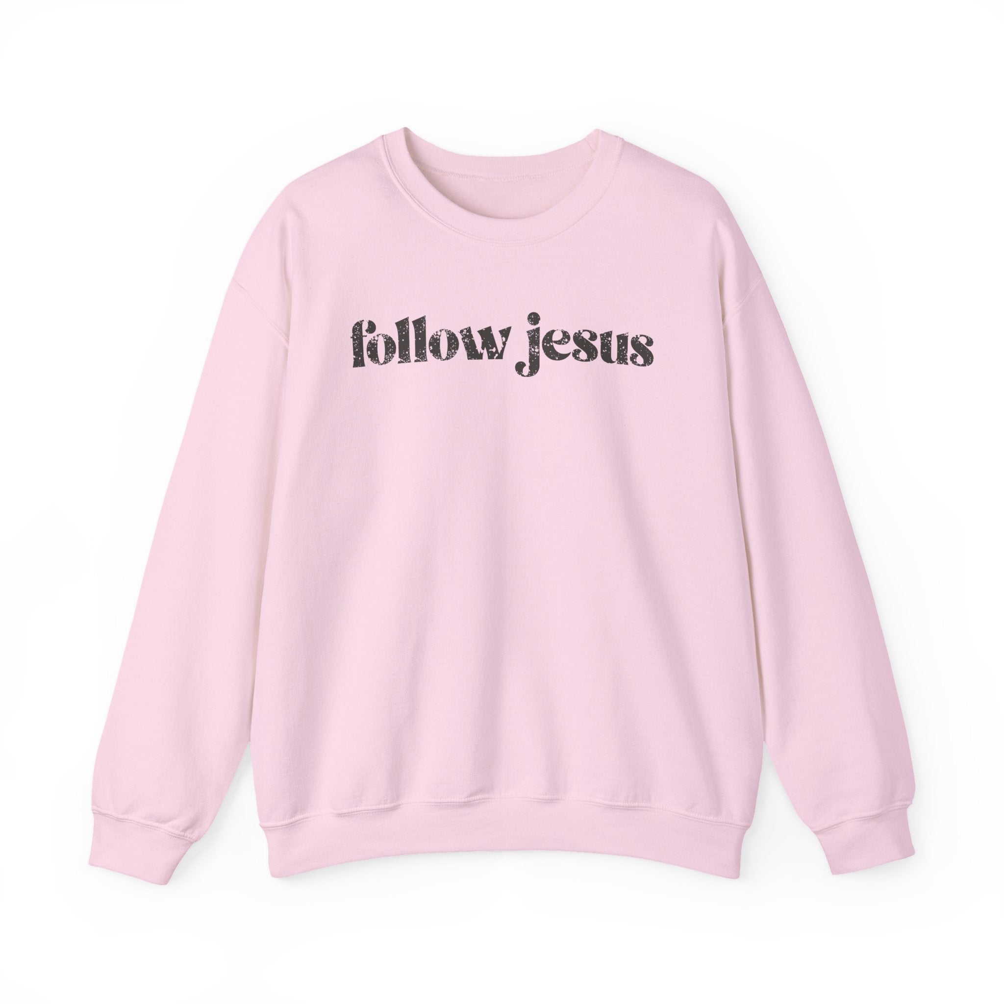 Christian Sweatshirt - Follow Jesus, Cozy Bible Verse Apparel for Faith