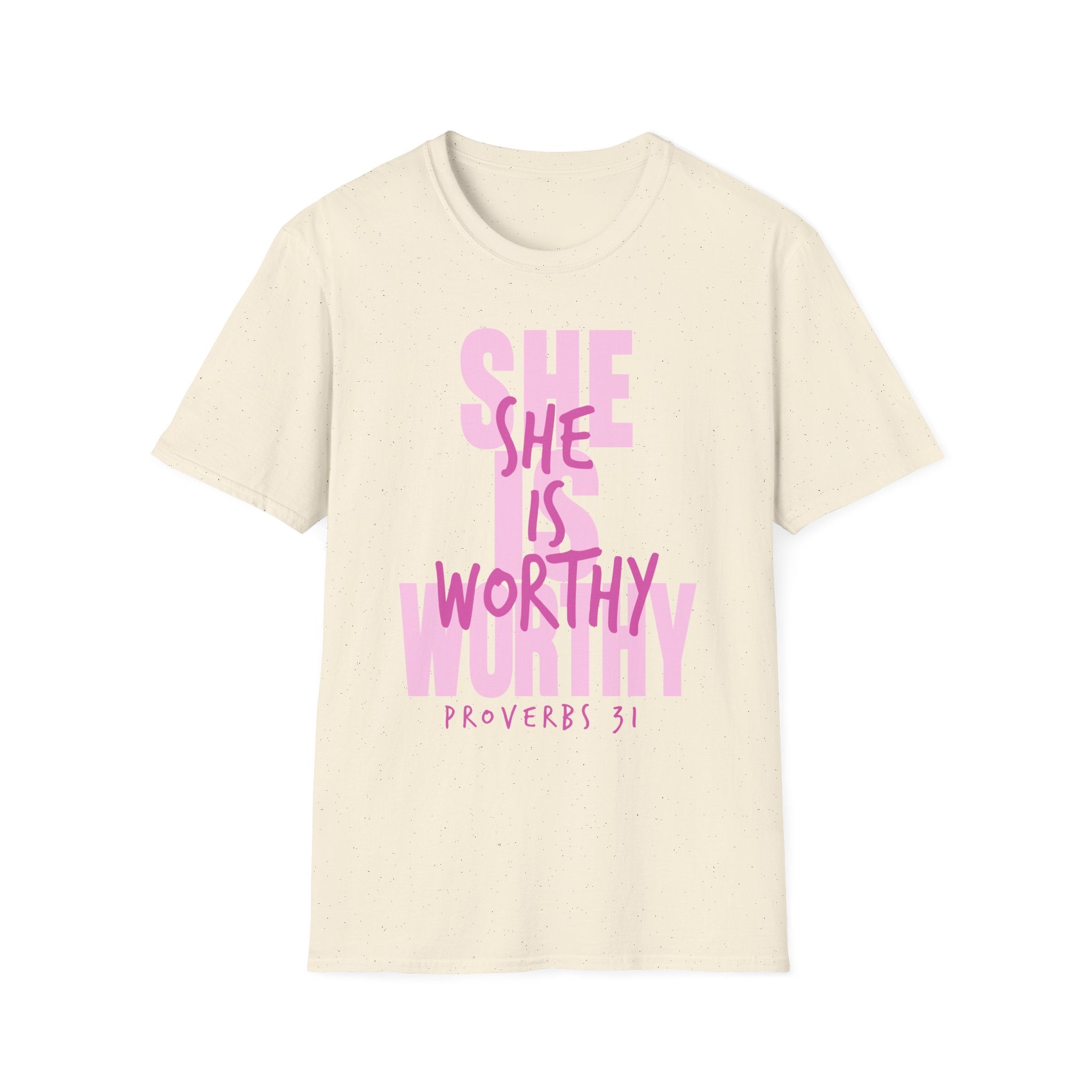Christian T-shirt: She Is Worthy, Christian Apparel, Faith Based