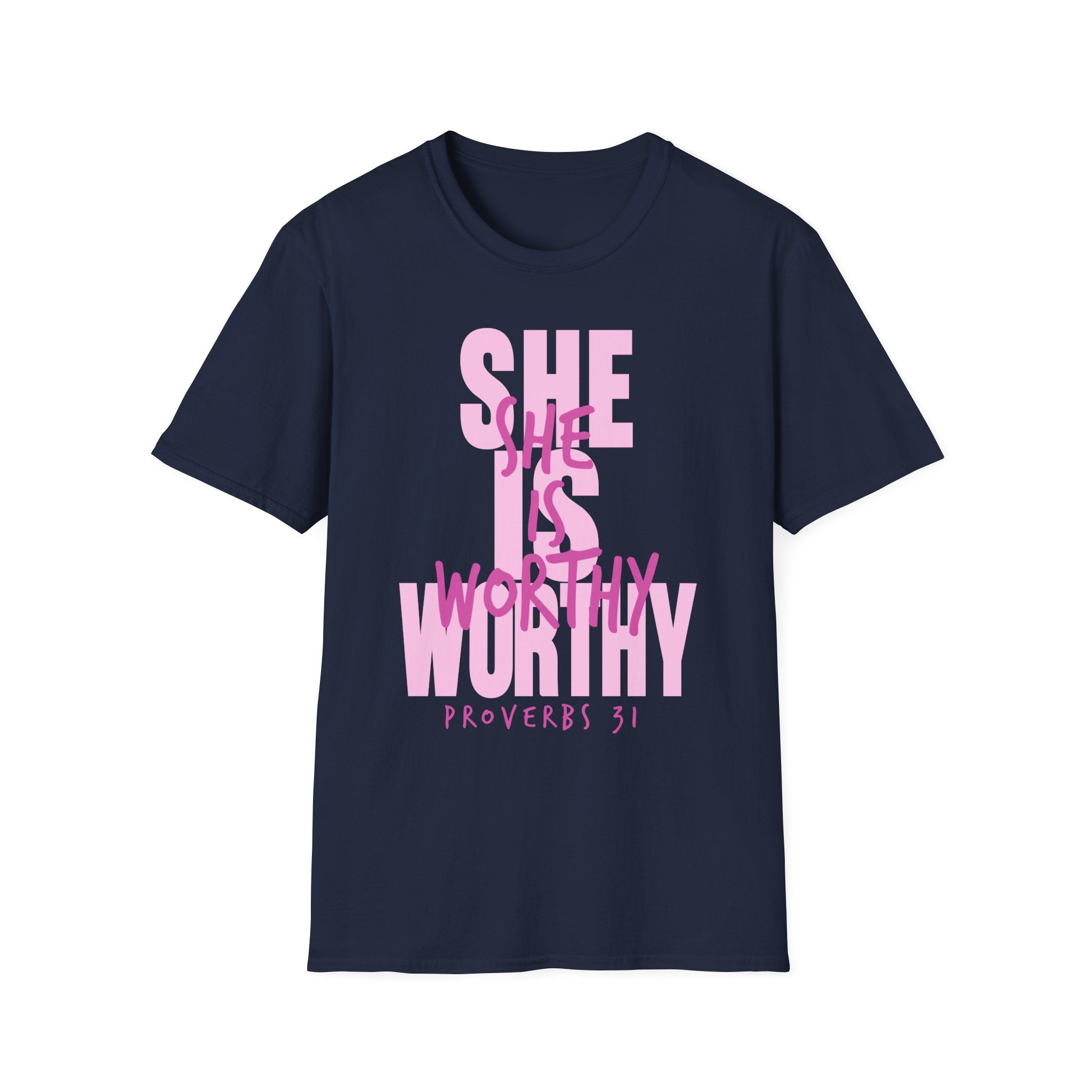 Christian T-shirt: She Is Worthy, Christian Apparel, Faith Based