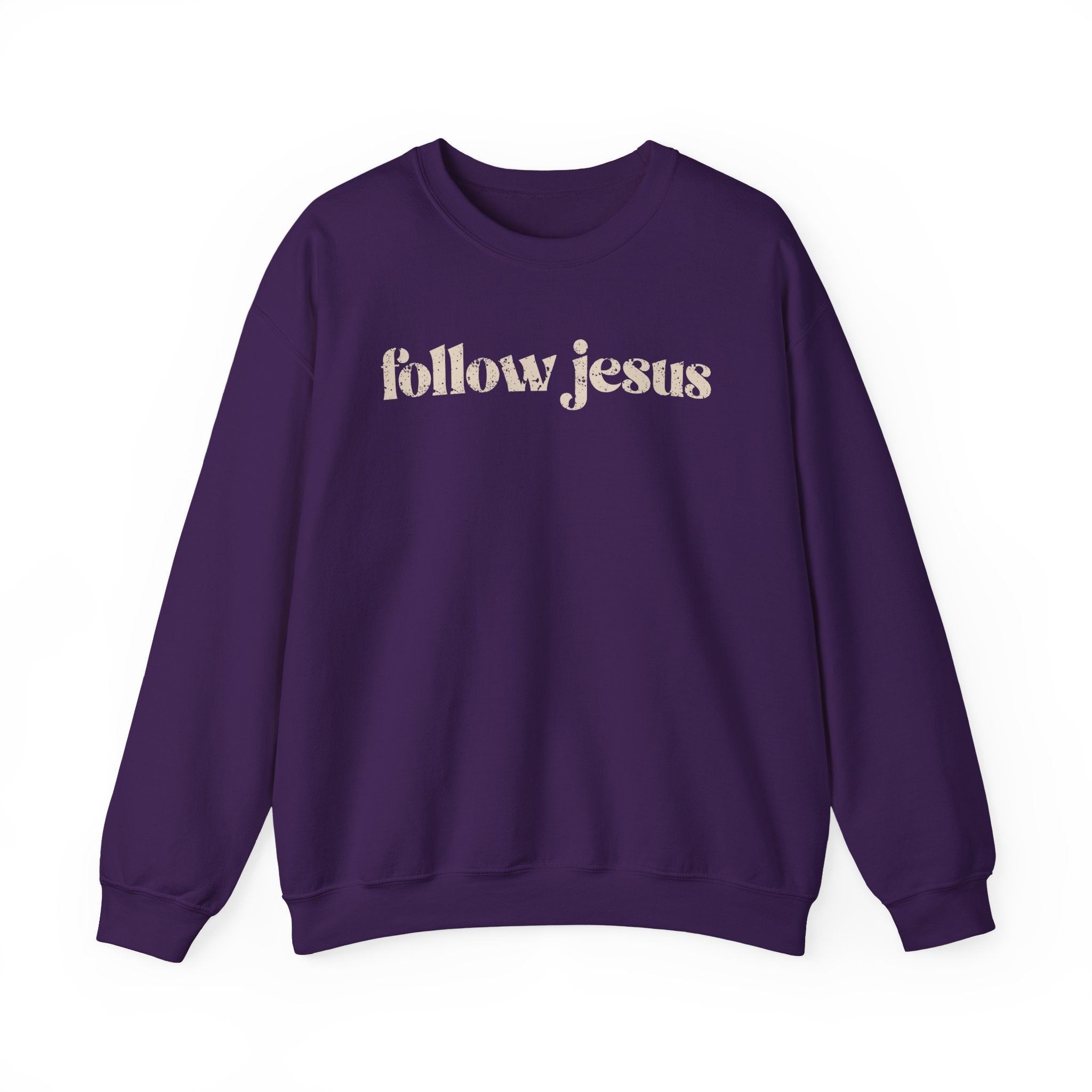 Christian Sweatshirt - Follow Jesus, Cozy Bible Verse Apparel for Faith
