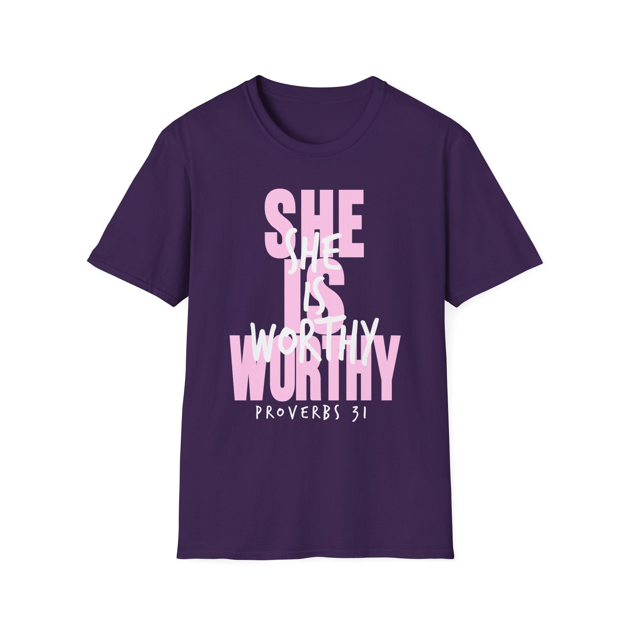 Christian T-shirt: She Is Worthy, Christian Apparel, Faith Based
