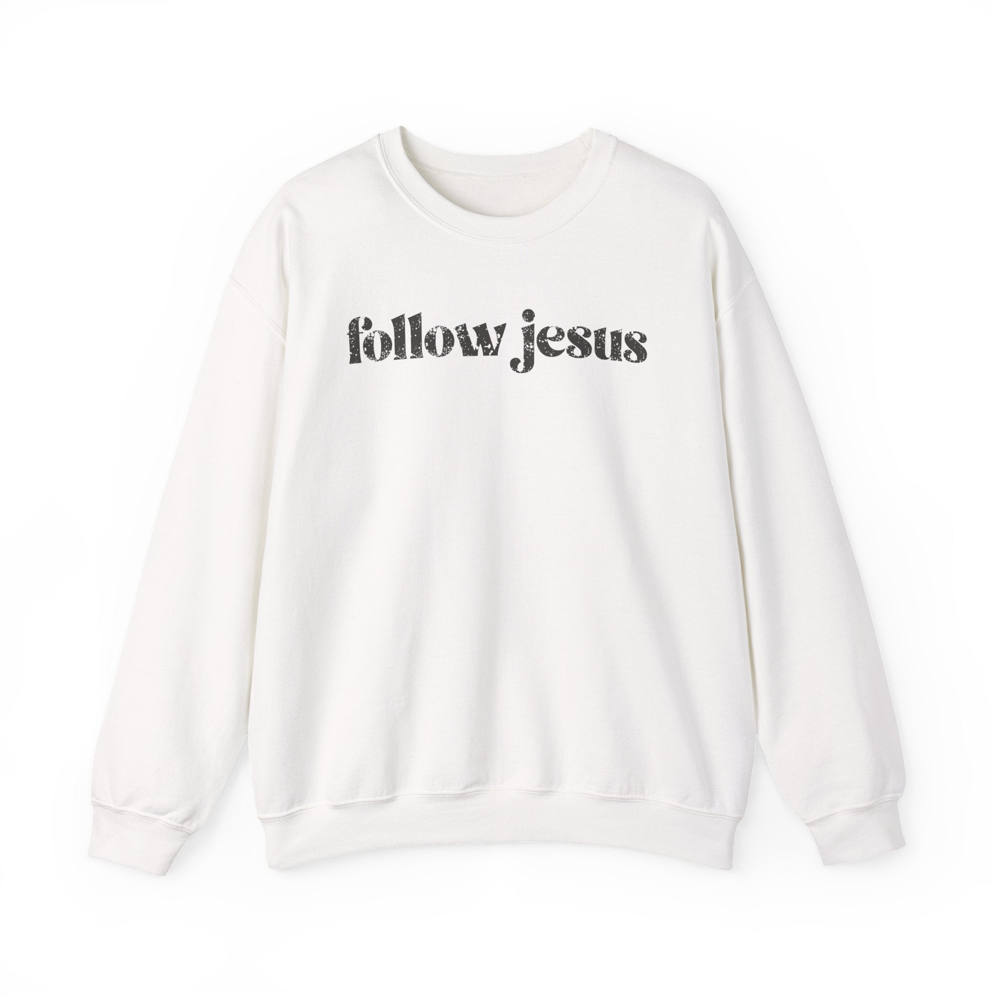 Christian Sweatshirt - Follow Jesus, Cozy Bible Verse Apparel for Faith
