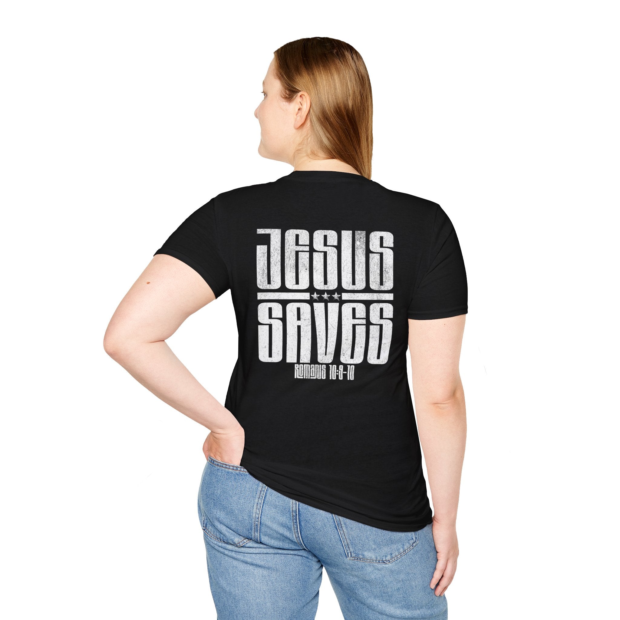 Christian T-Shirt: Jesus saves, Faith-Based Apparel