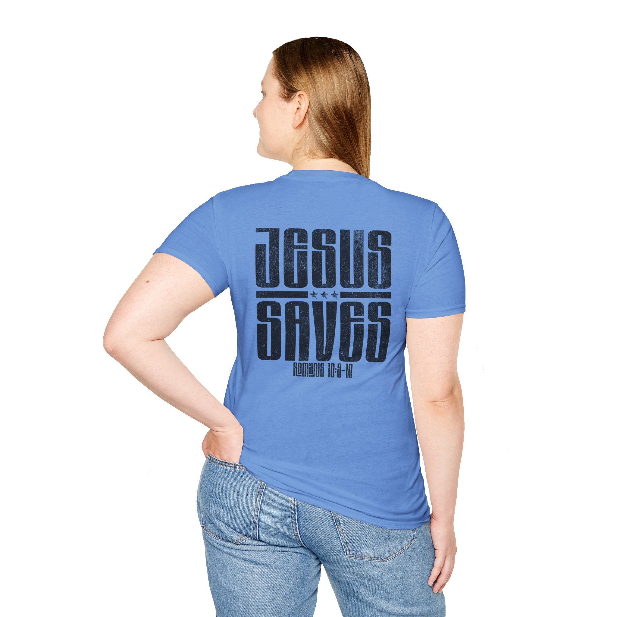 Christian T-Shirt: Jesus saves, Faith-Based Apparel