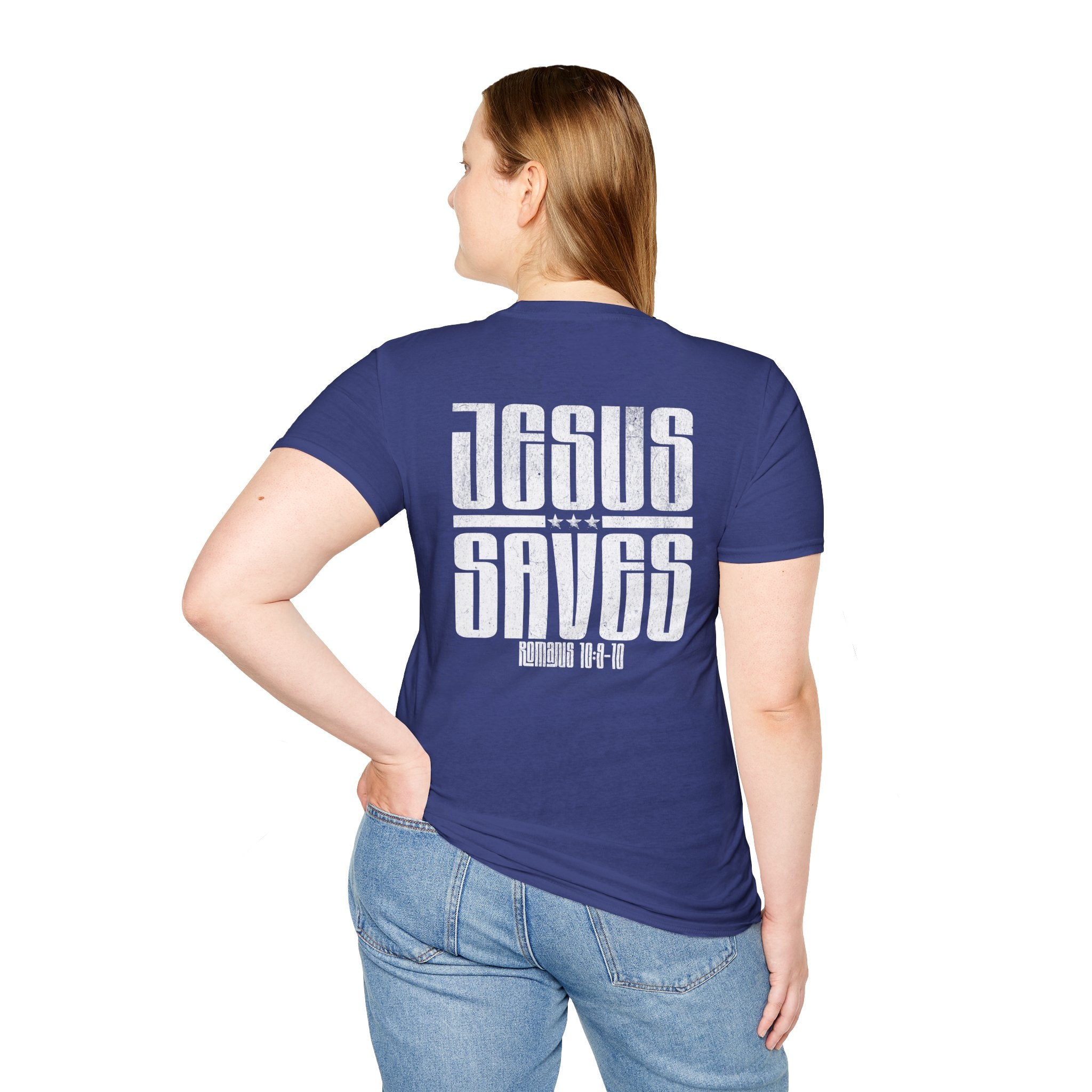 Christian T-Shirt: Jesus saves, Faith-Based Apparel