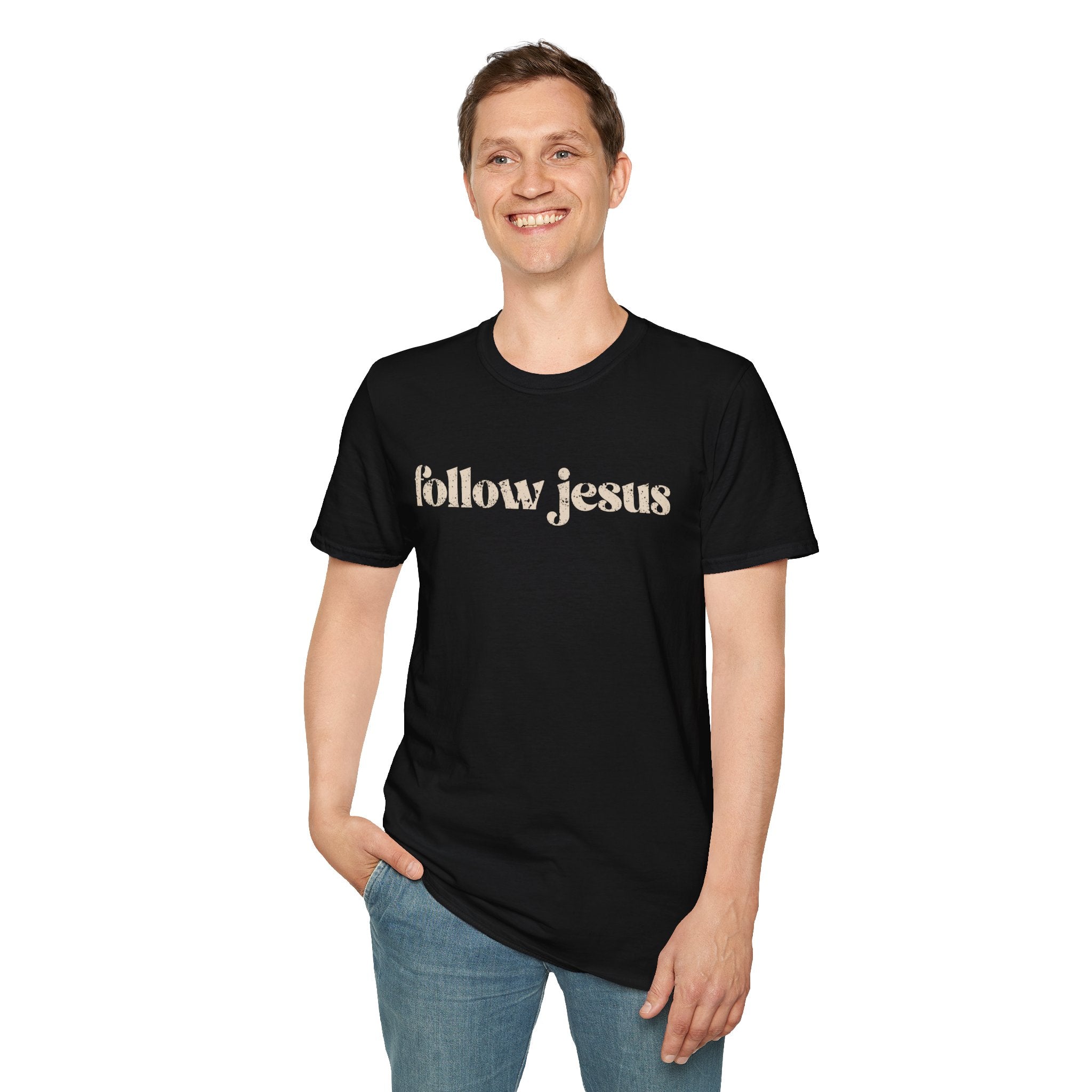Christian T-shirt: Follow Jesus, Christian Apparel, Faith Based