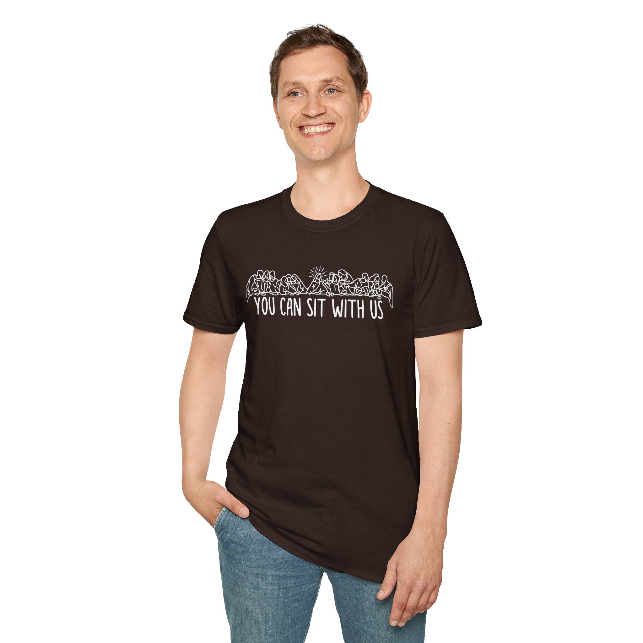Christian T-shirt: You Can Sit With Us, Christian Apparel, Faith Based