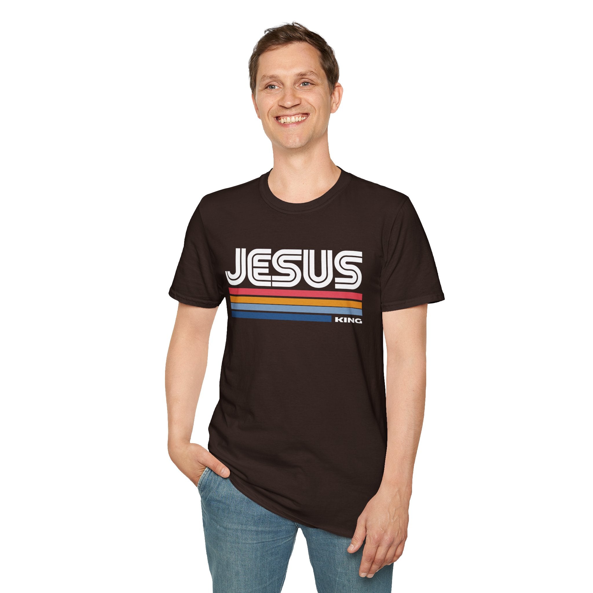 Christian T-Shirt: Jesus Retro, Faith-Based Apparel