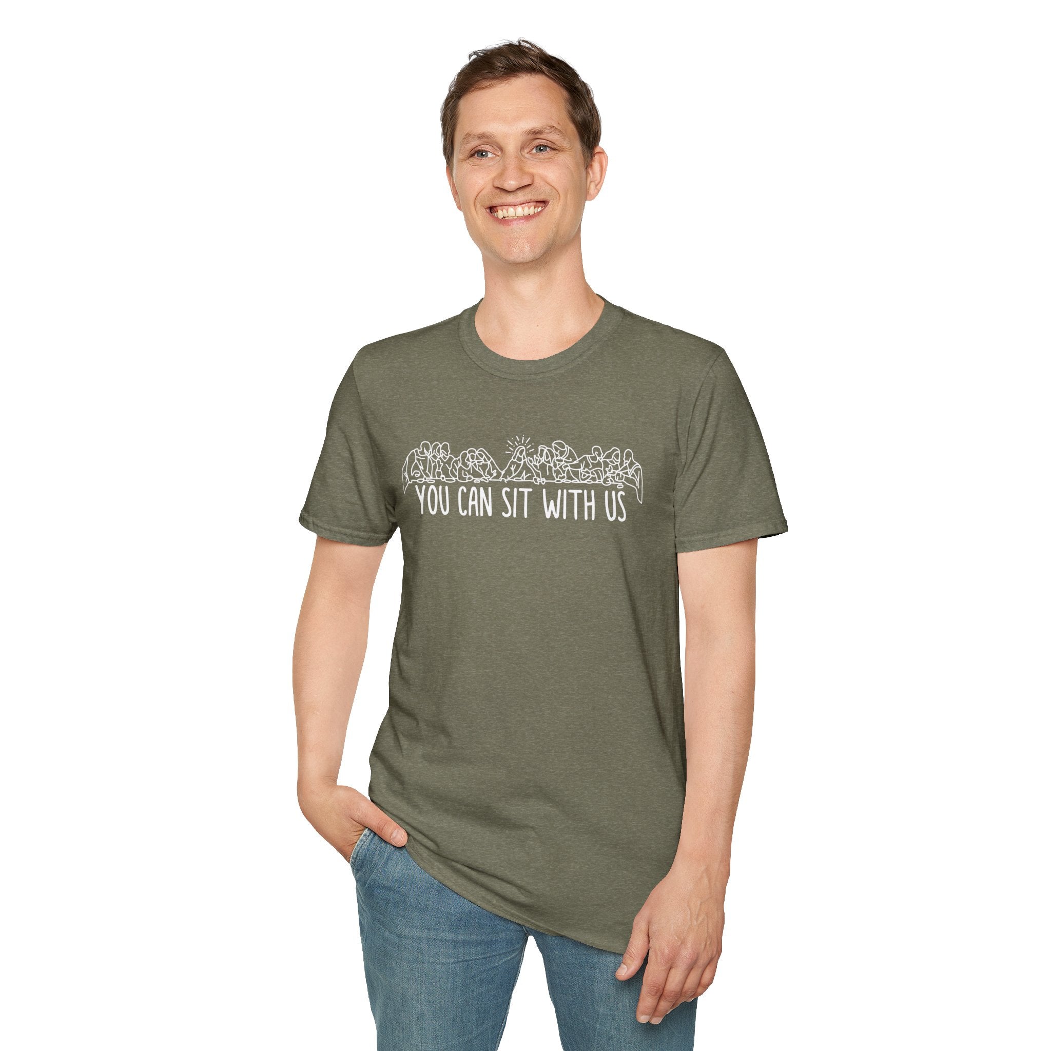 Christian T-shirt: You Can Sit With Us, Christian Apparel, Faith Based