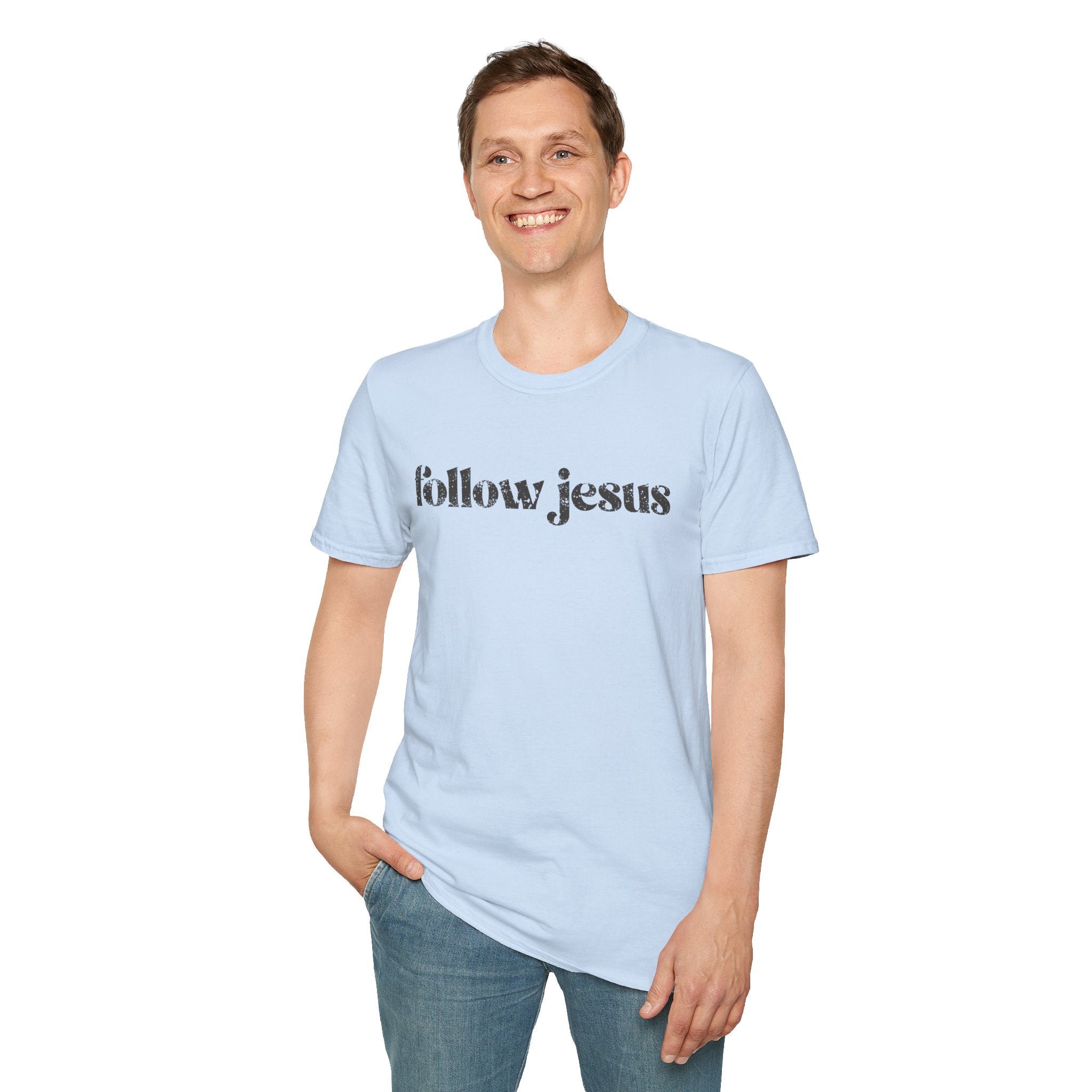 Christian T-shirt: Follow Jesus, Christian Apparel, Faith Based