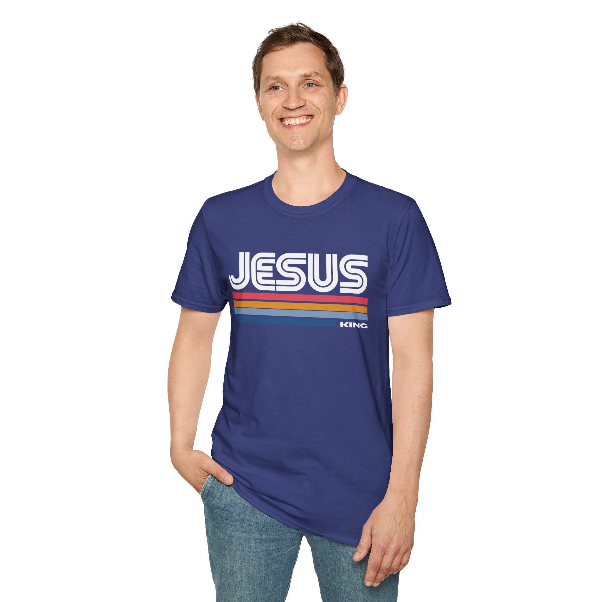 Christian T-Shirt: Jesus Retro, Faith-Based Apparel