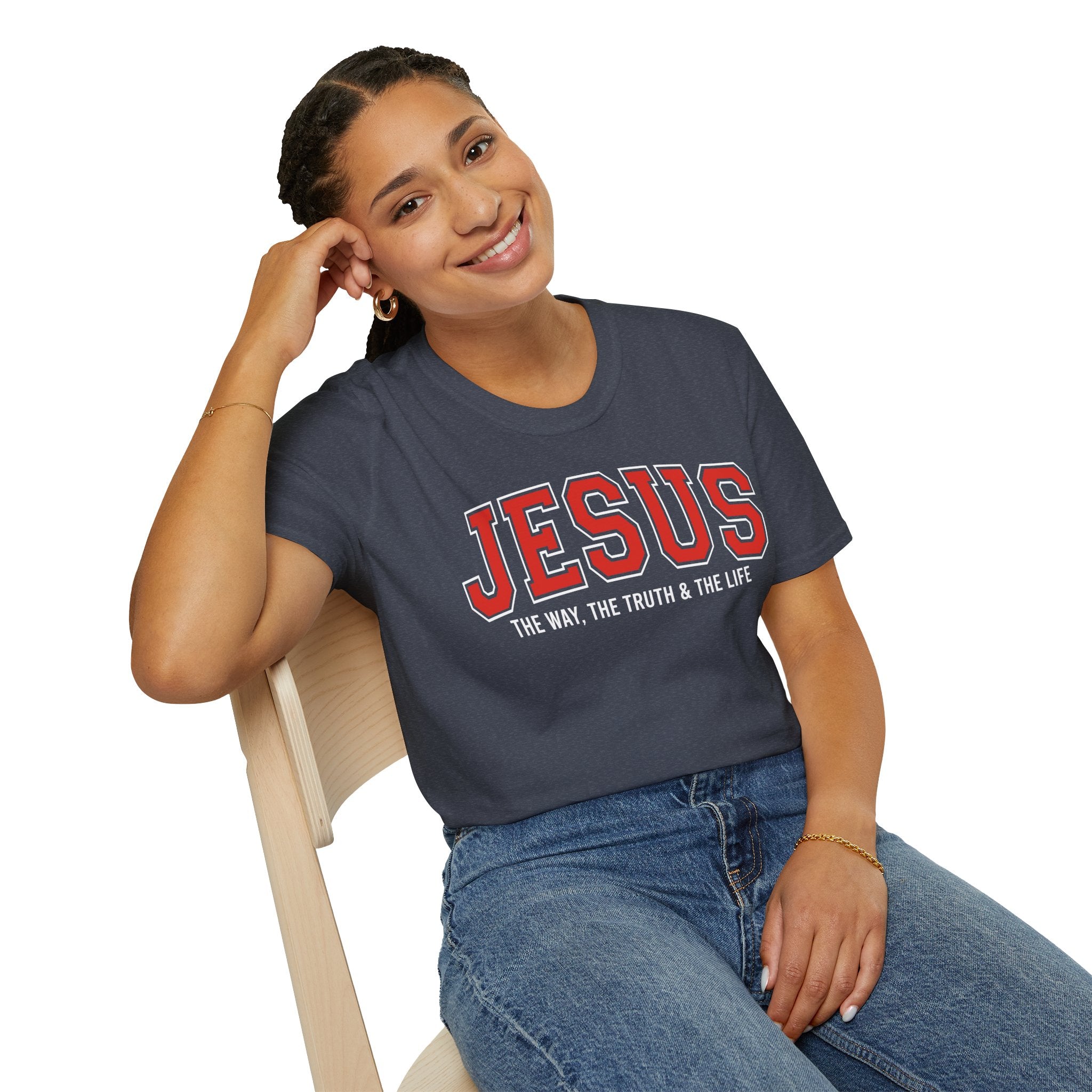 Christian T-shirt: Jesus The Way The truth & The Life, Christian Apparel, Faith Based
